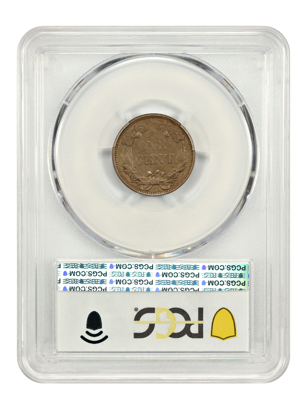 image for: 1858 Flying Eagle, Small Letters 1c PCGS XF45