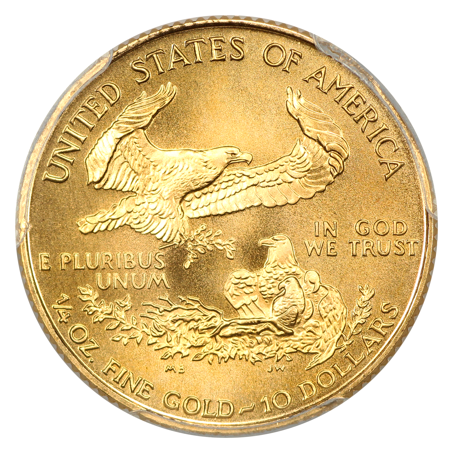 image for: 1999-W Gold Eagle, Unfinished Proof Dies $10  PCGS MS69
