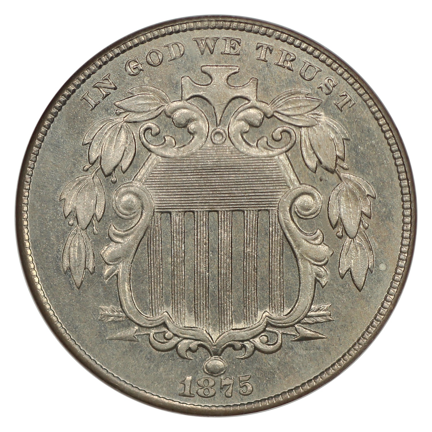 image for: 1875 5c NGC PR65