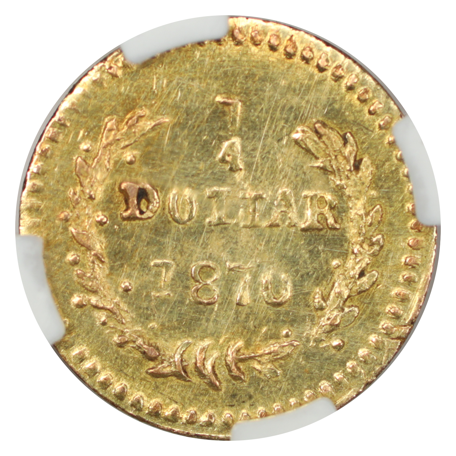 thumbnail for: 1870 BG-808 25c NGC MS62