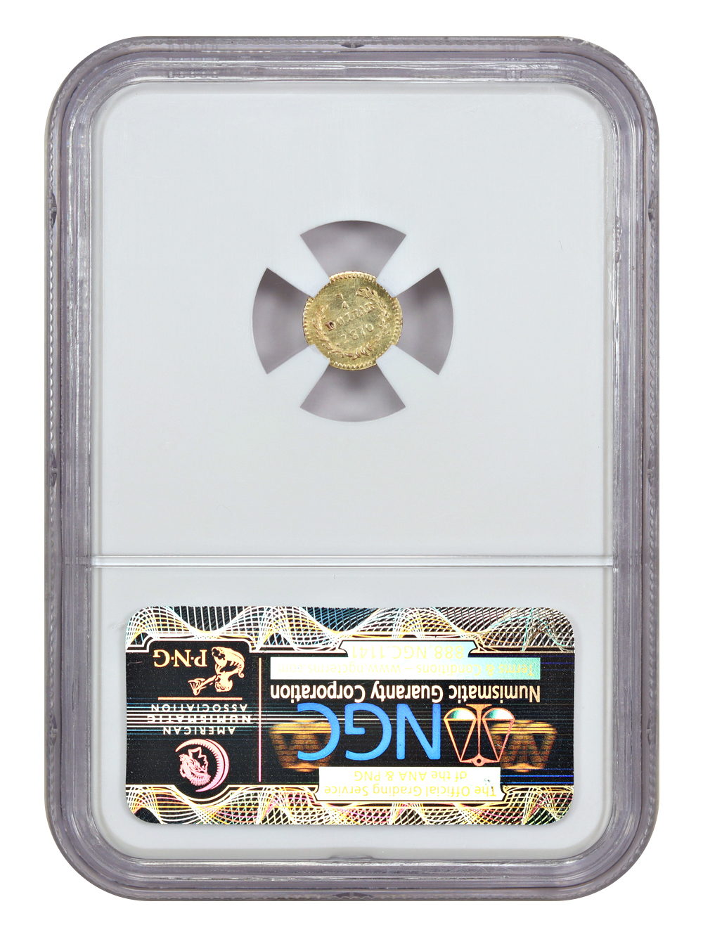 thumbnail for: 1870 BG-808 25c NGC MS62