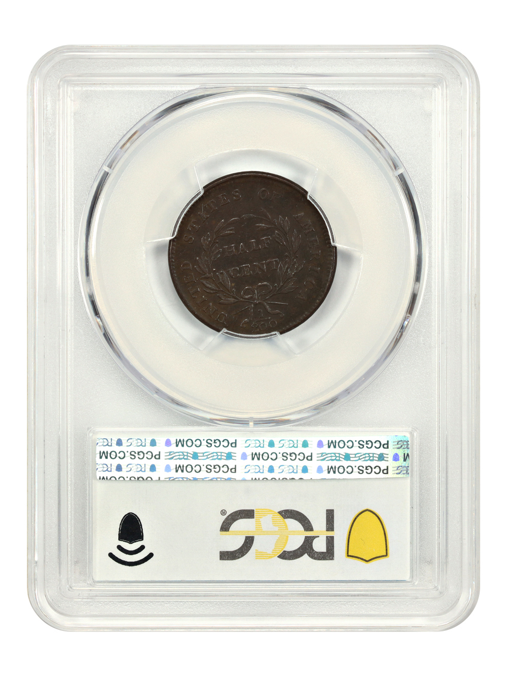 image for: 1800 1/2c PCGS XF45 BN