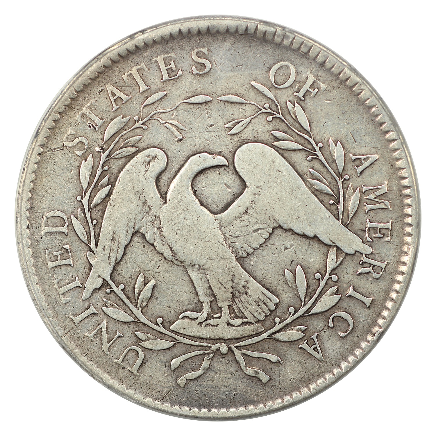 image for: 1795 Flowing Hair, 2 Leaves $1  PCGS VG10