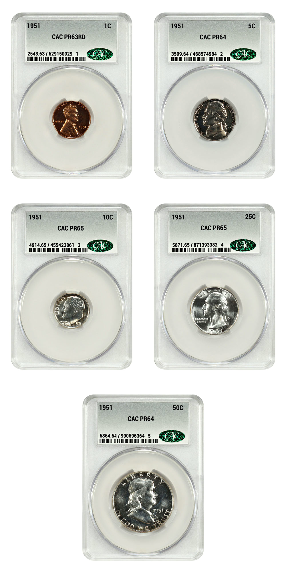 1951 1C-50C Proof Set