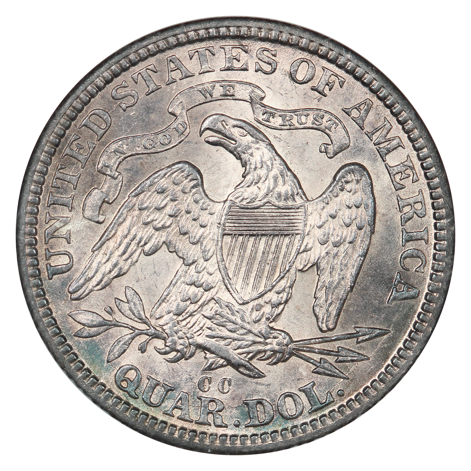 thumbnail for: 1877-CC 25c NGC MS63