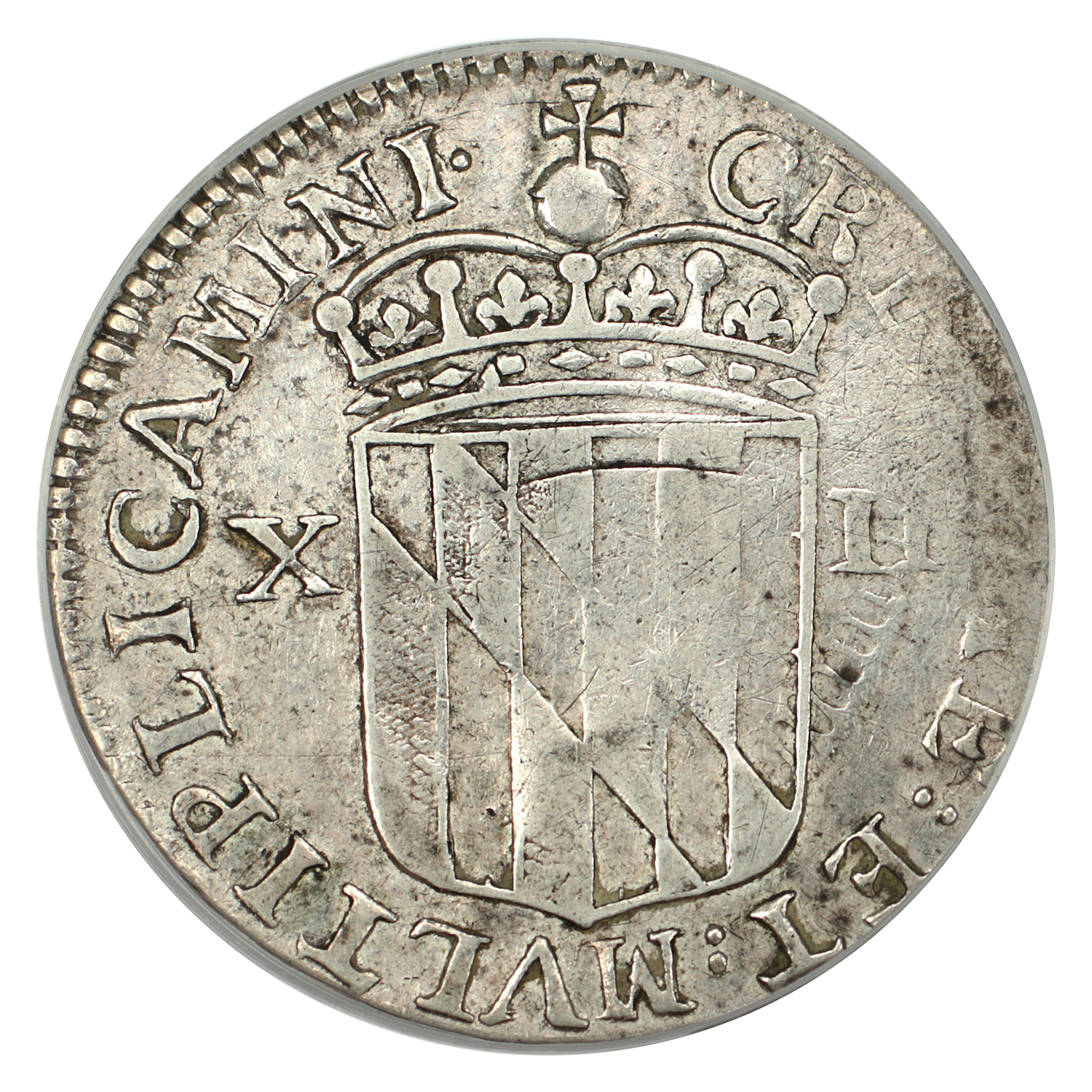 image for: (1659) Maryland, Lord Baltimore Shilling PCGS XF40