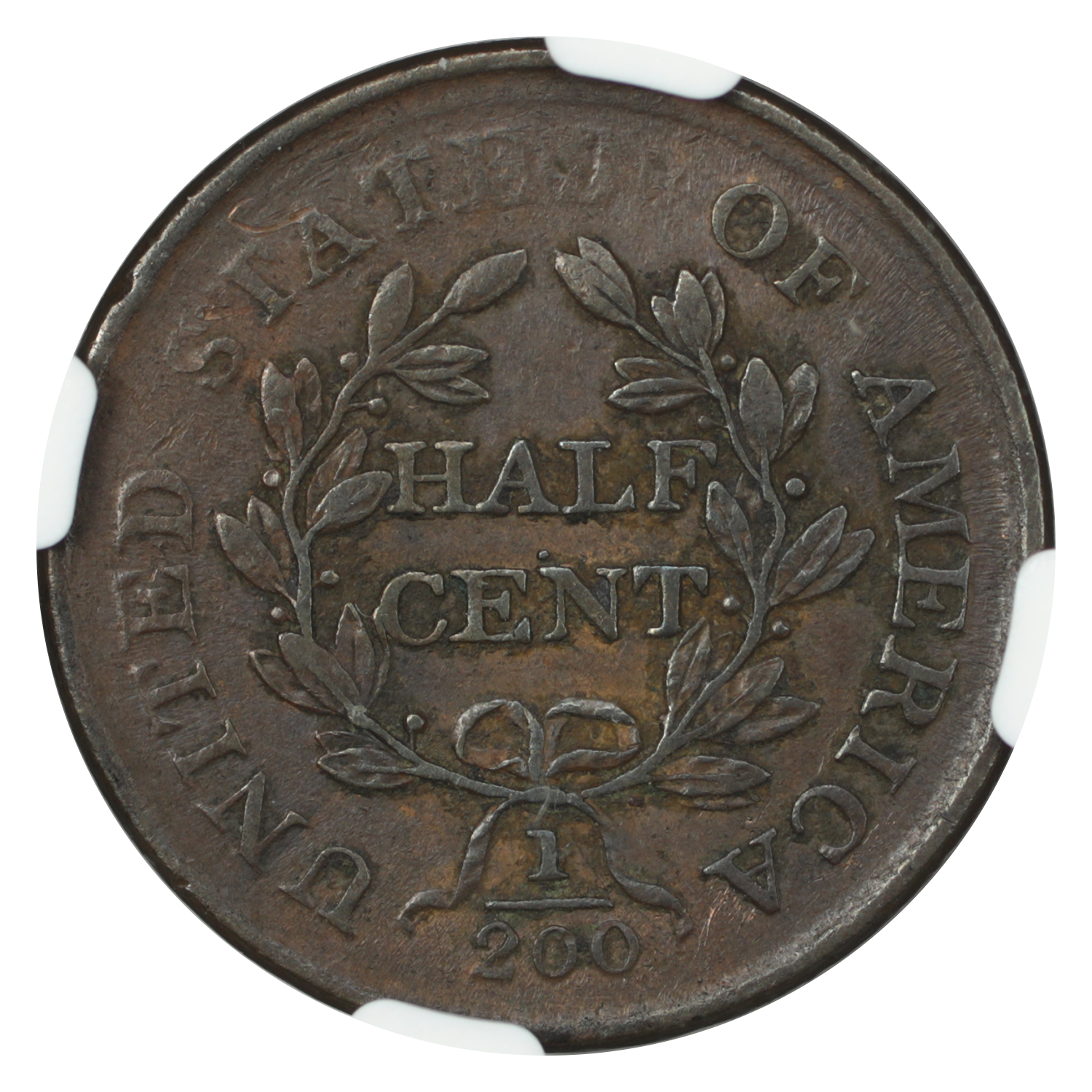 image for: 1804 Plain 4, No Stems 1/2c NGC XF40 BN