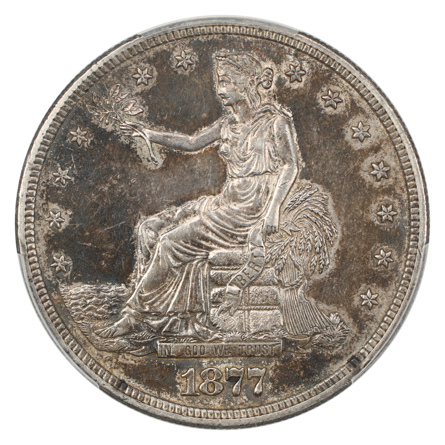 thumbnail for: 1877-S Trade$ PCGS AU58