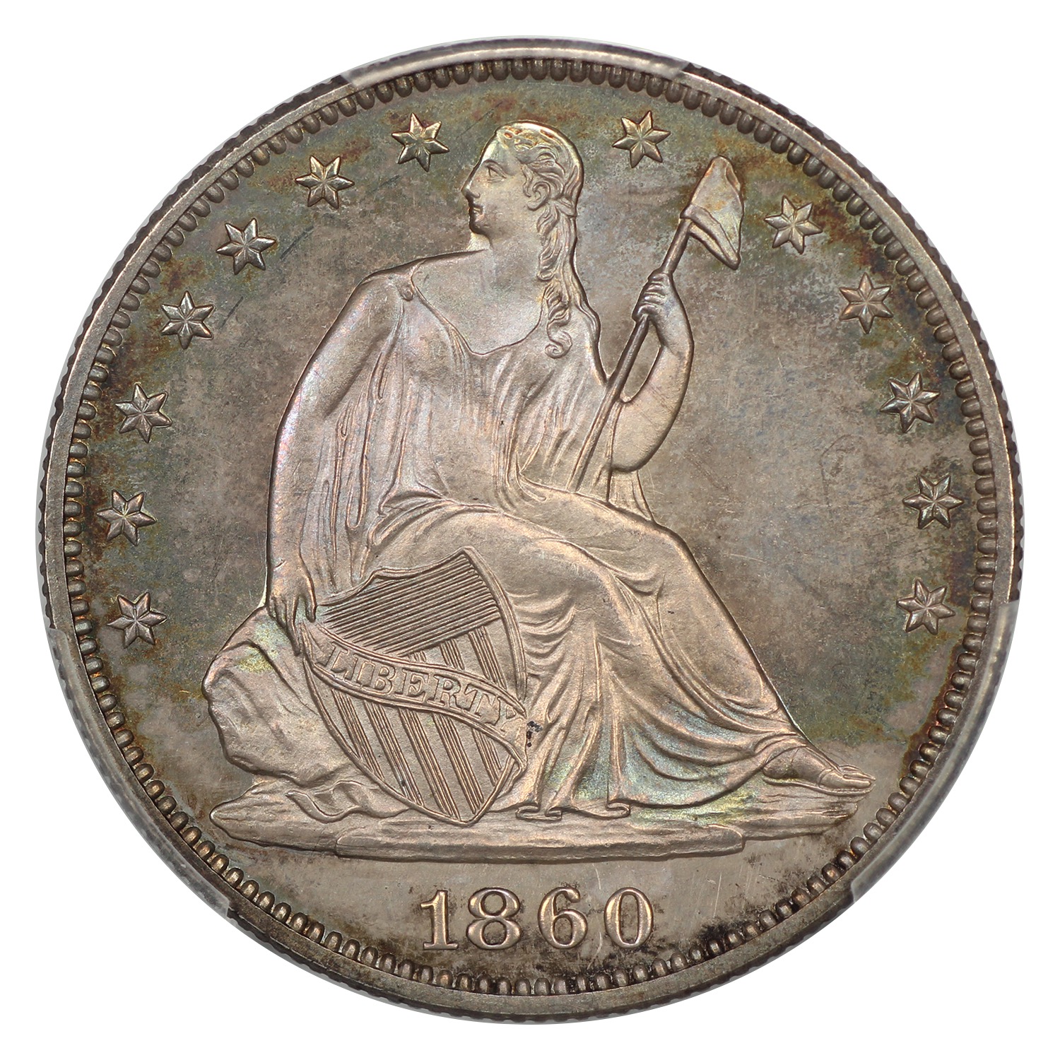 thumbnail for: 1860 50c PCGS PR64