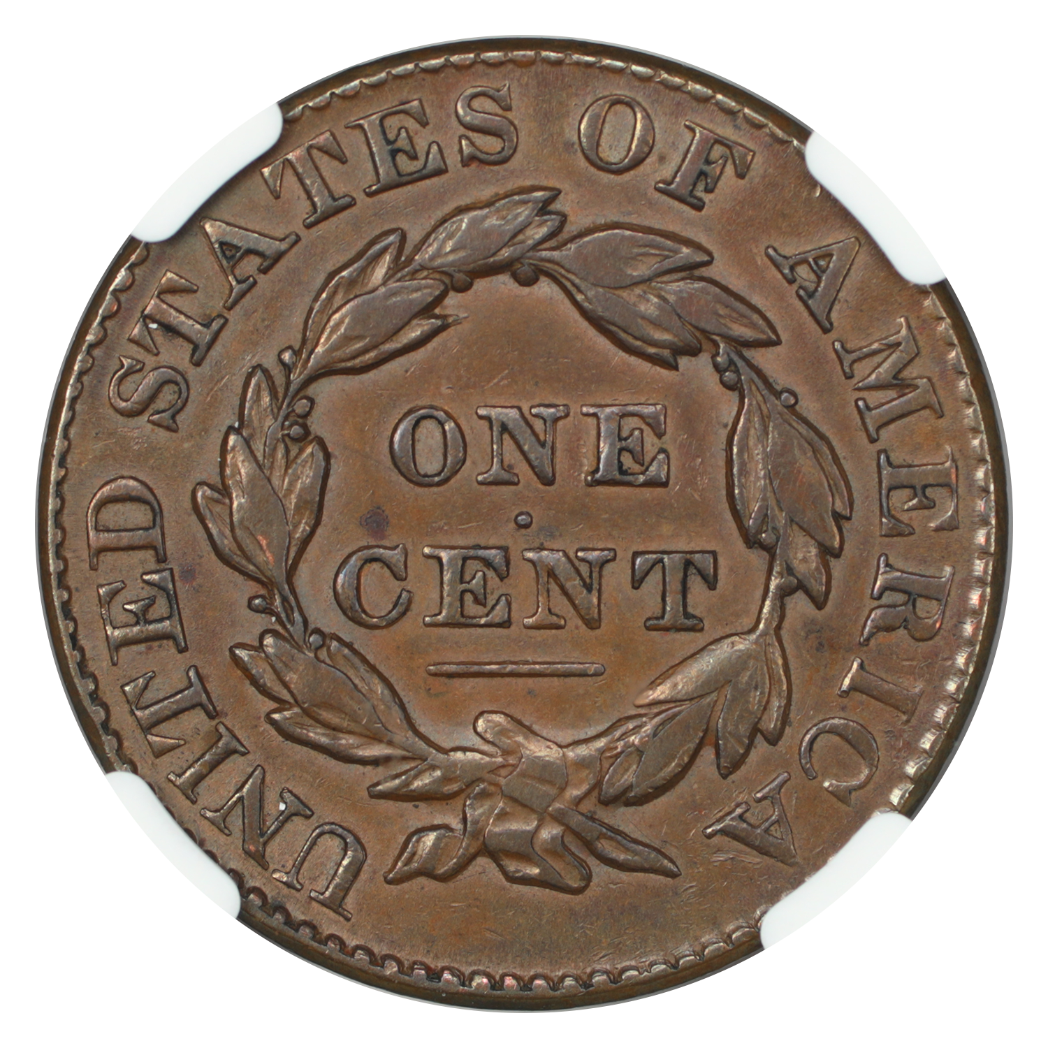 thumbnail for: 1828 Large Narrow Date 1c NGC AU50 BN