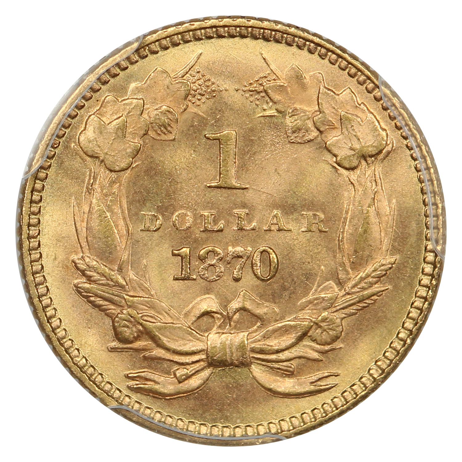 image for: 1870 G$1 PCGS MS66