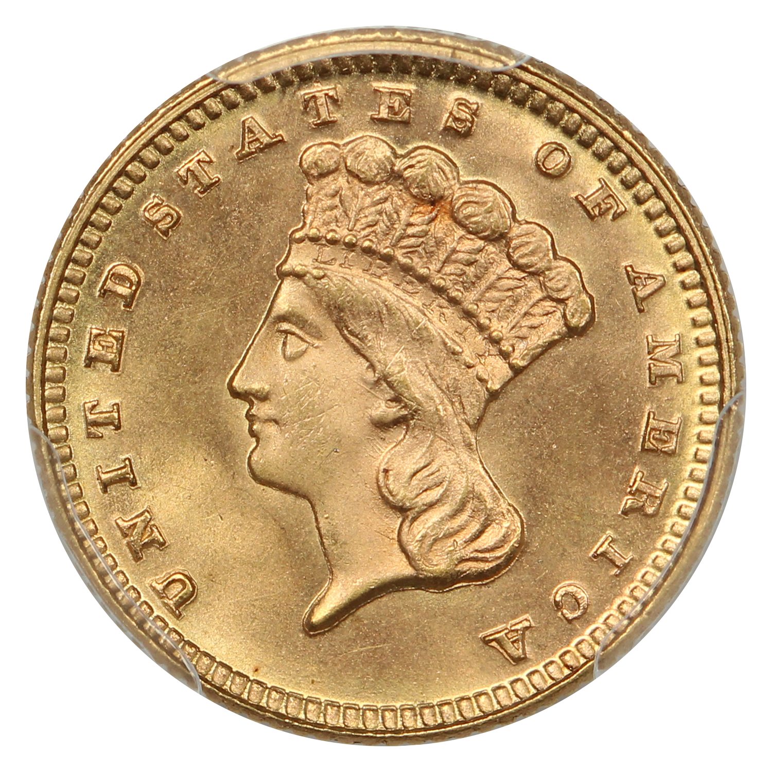 image for: 1870 G$1 PCGS MS66
