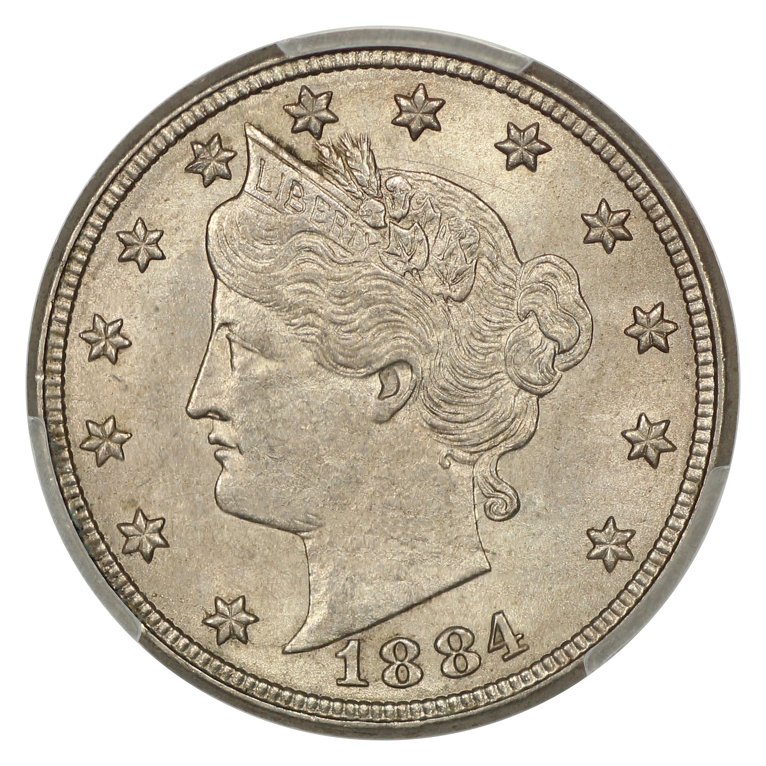 thumbnail for: 1884 5c PCGS MS62