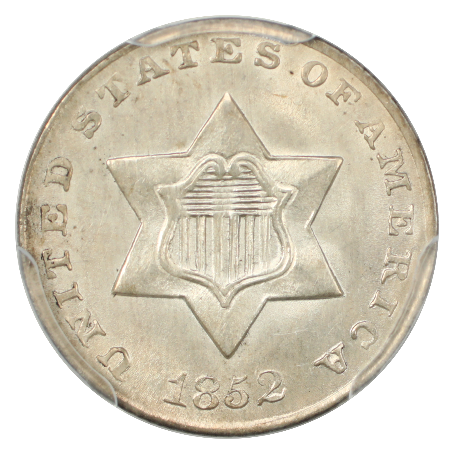 image for: 1852 3cS PCGS MS66