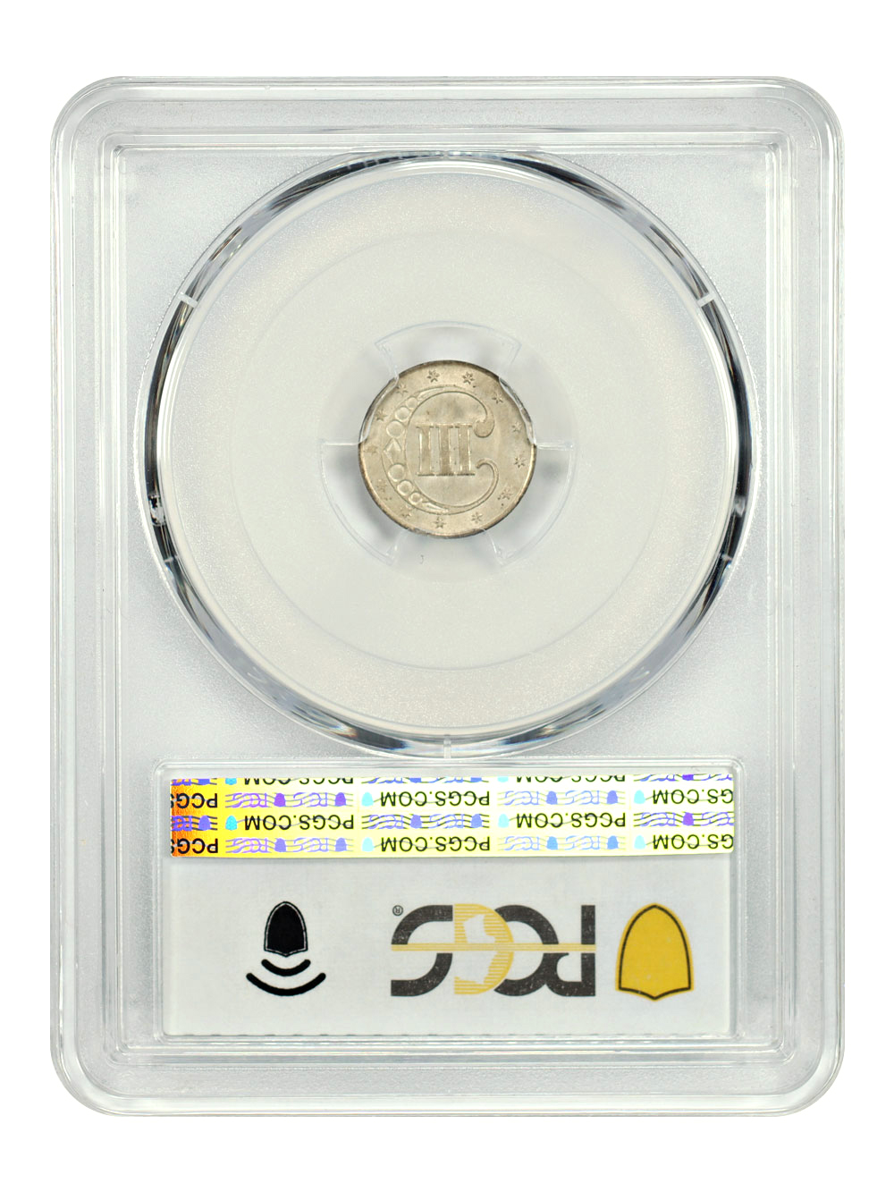 image for: 1852 3cS PCGS MS66
