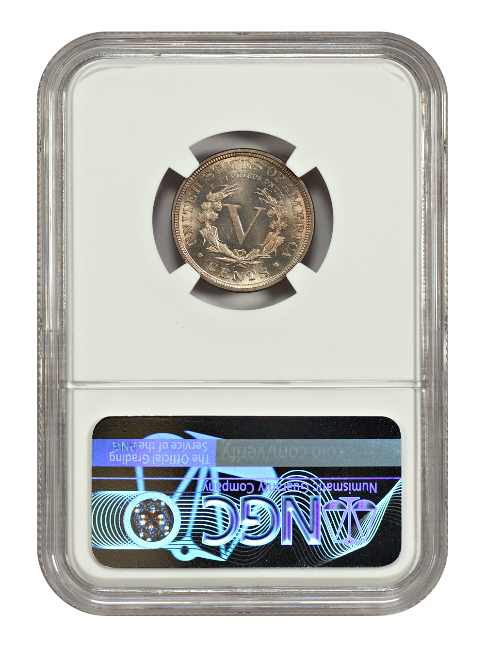 image for: 1883 Cents 5c NGC MS66