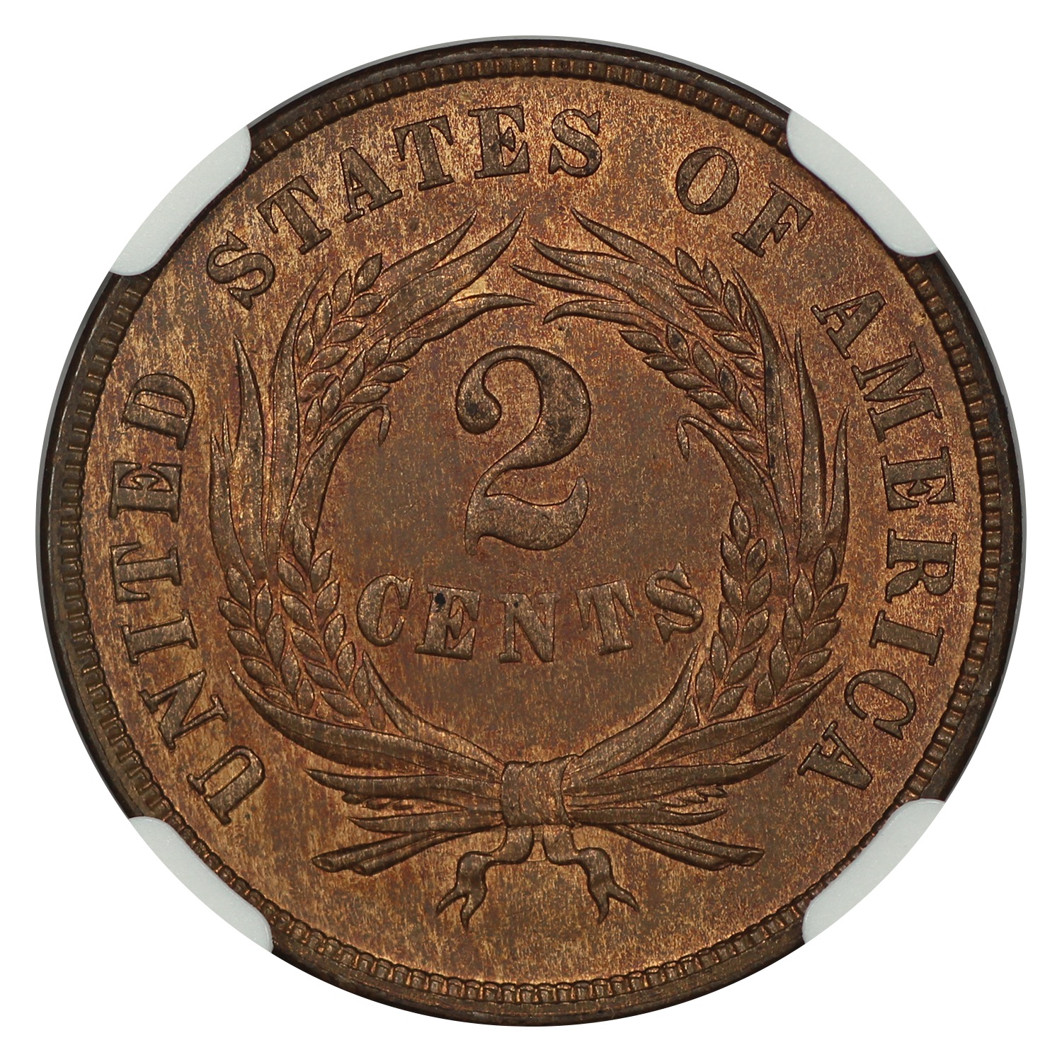 thumbnail for: 1868 2c NGC MS66 BN