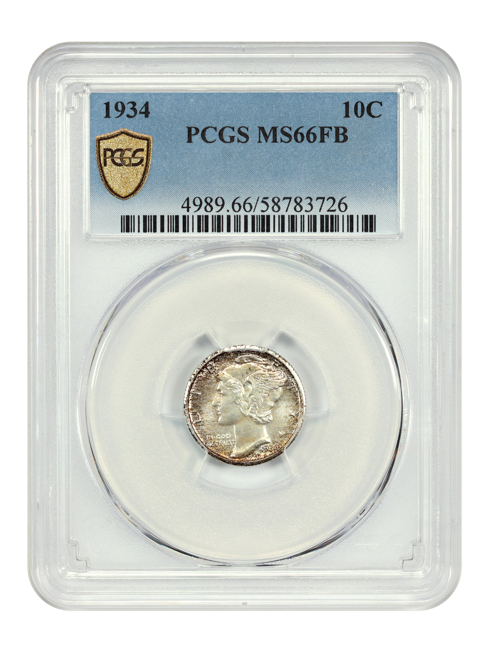 1934 10C PCGS MS66FB