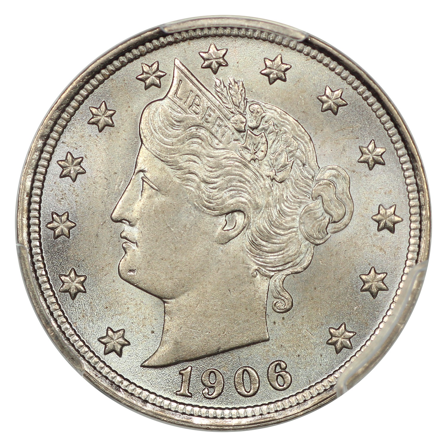 image for: 1906 5c PCGS MS64