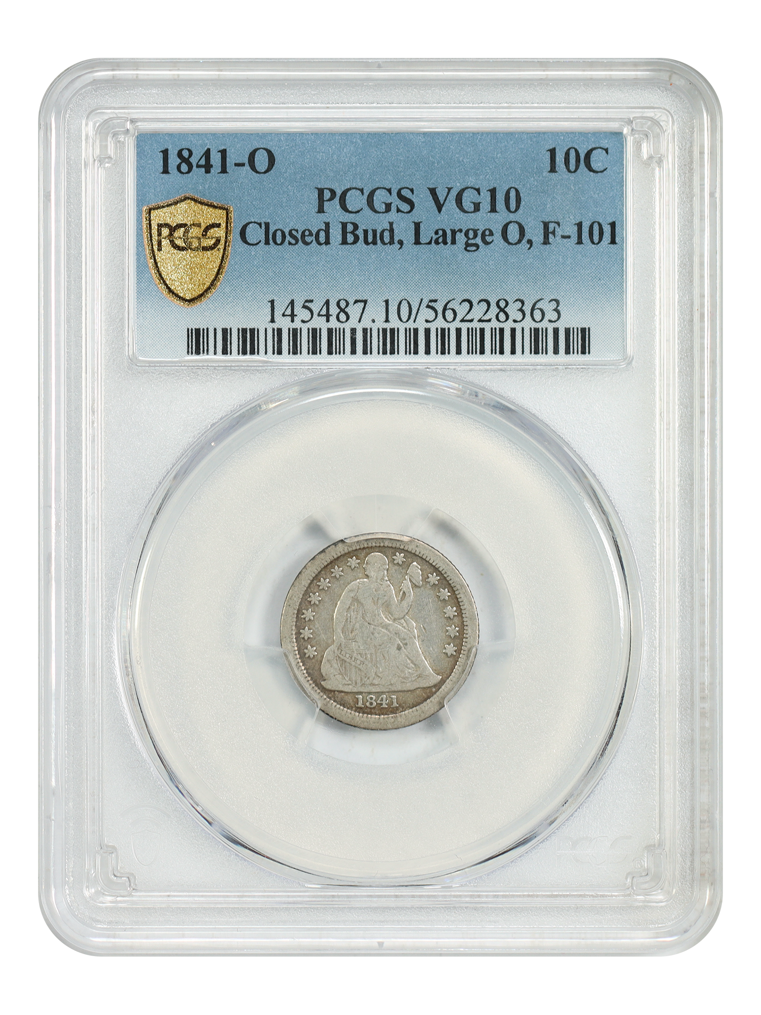 1841-O 10C Trans Rev, Lg O, Sm Lett FS-902 (FS-003.3) F-101