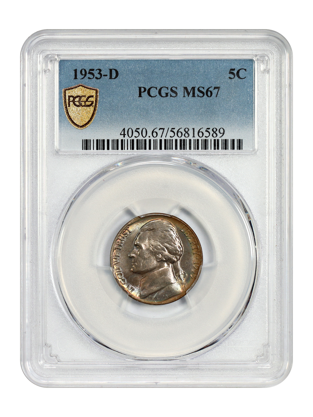 1953-D 5C PCGS MS67