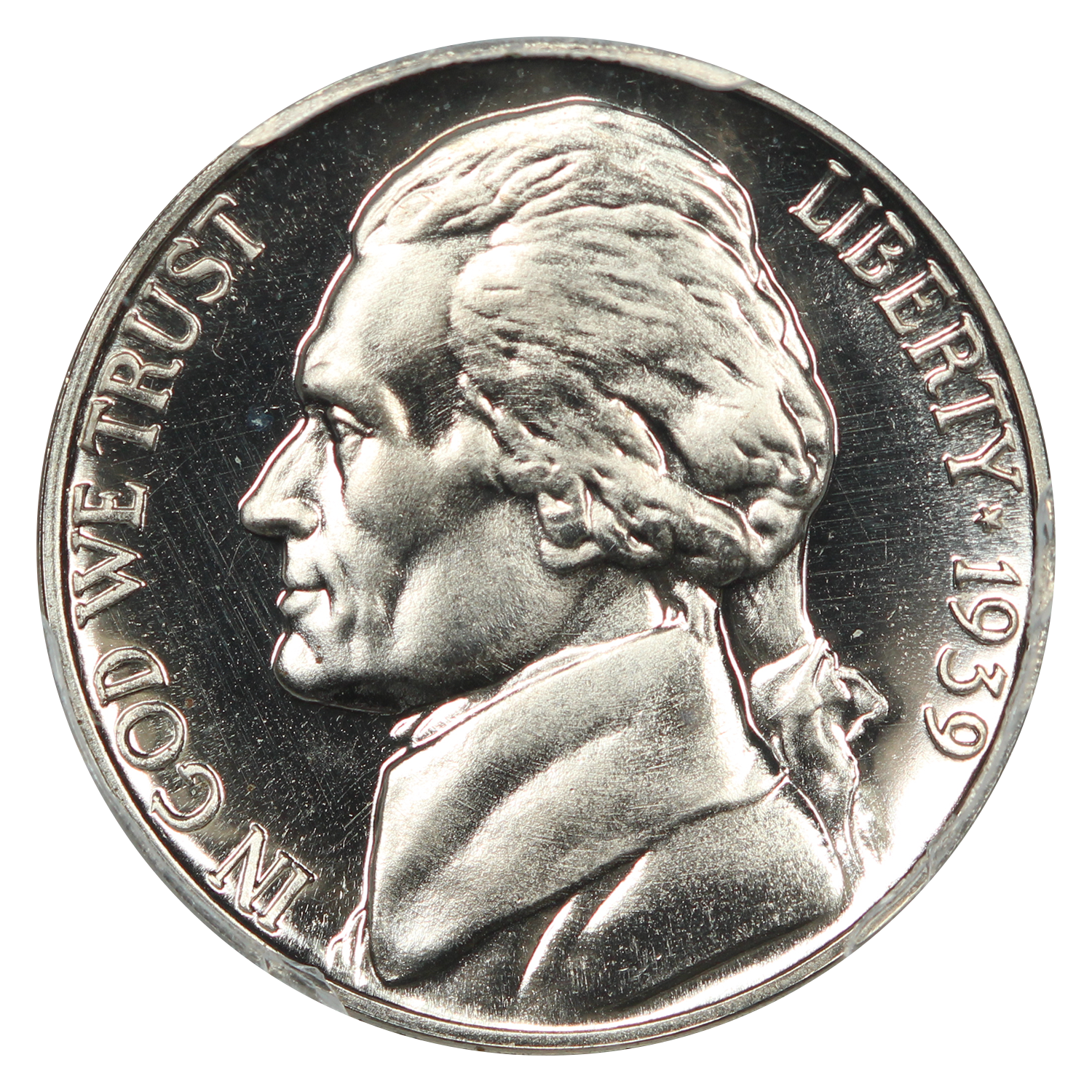 thumbnail for: 1939 Reverse of 1938 5c PCGS PR68
