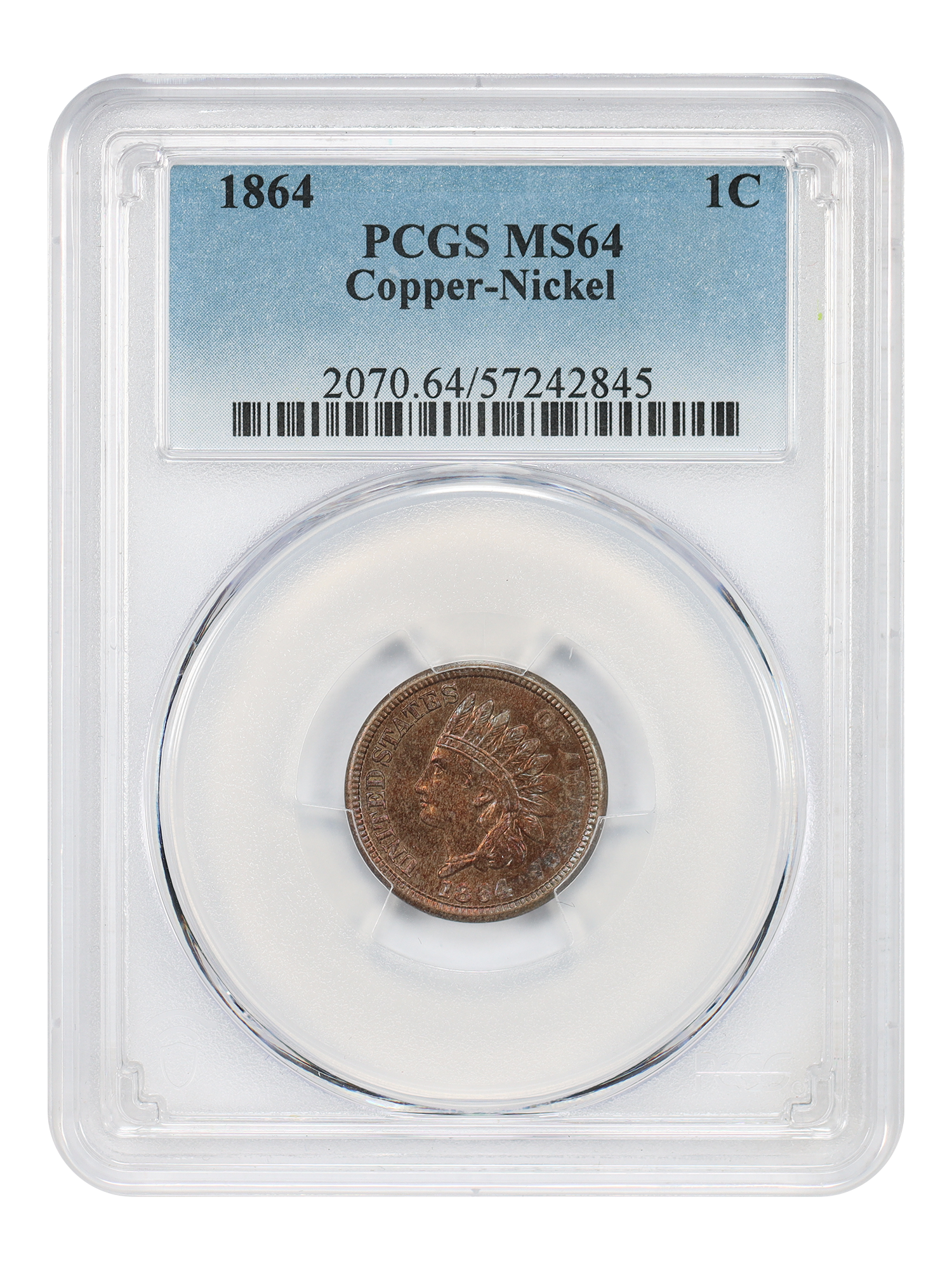 1864 1C Copper Nickel