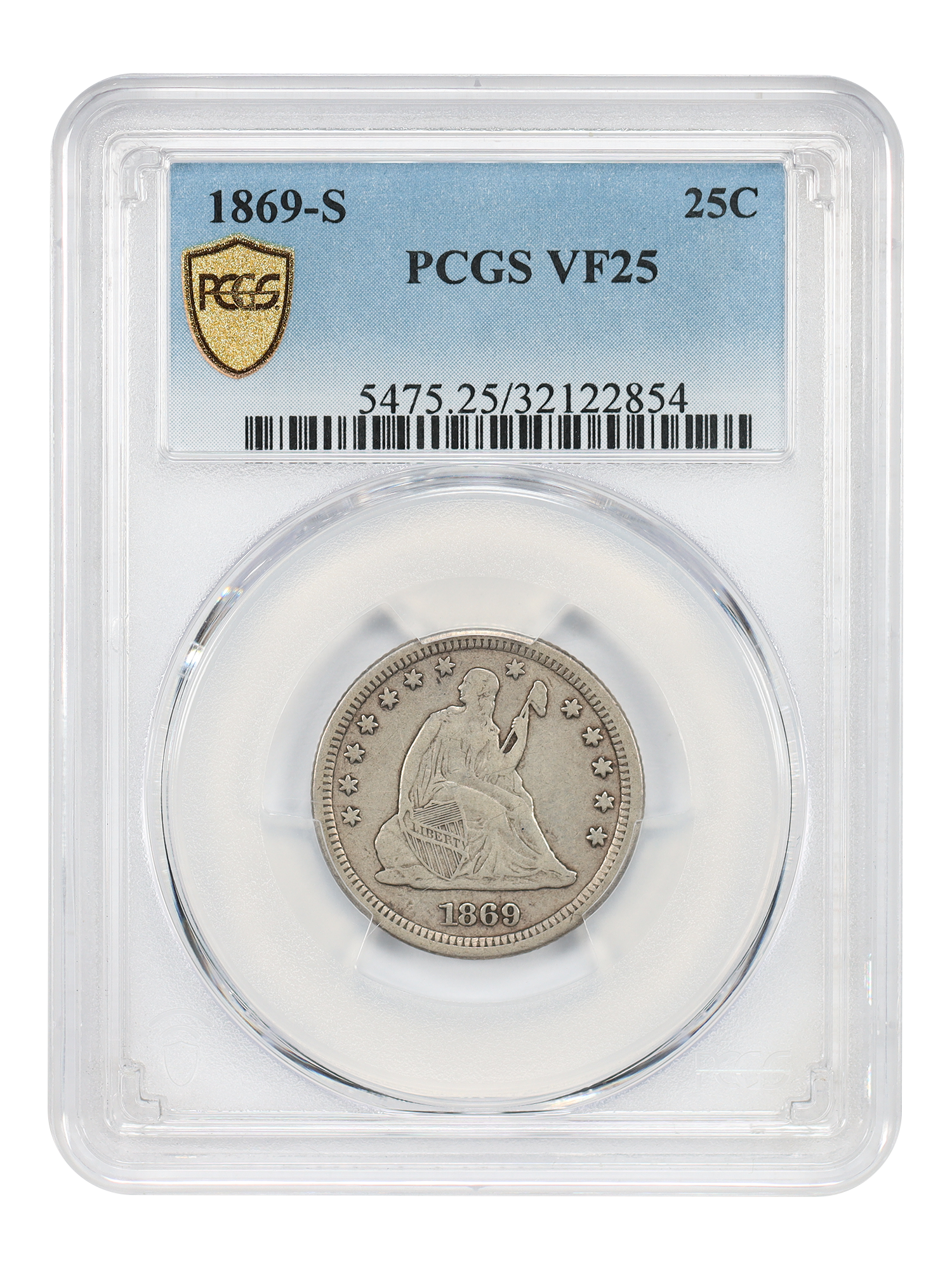 1869-S 25C