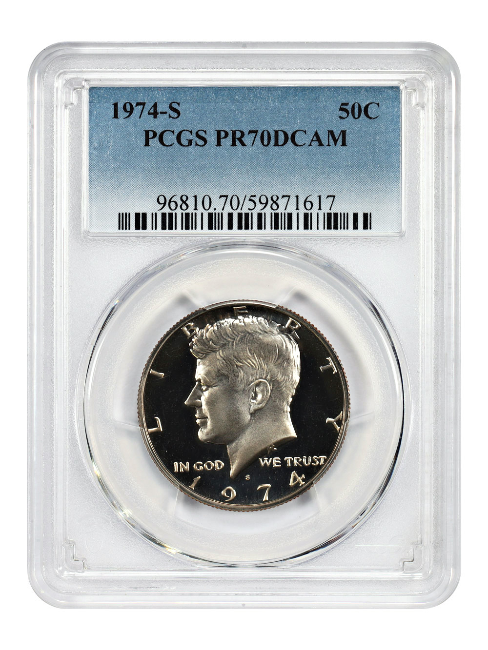 1974-S 50C PCGS PR70DCAM