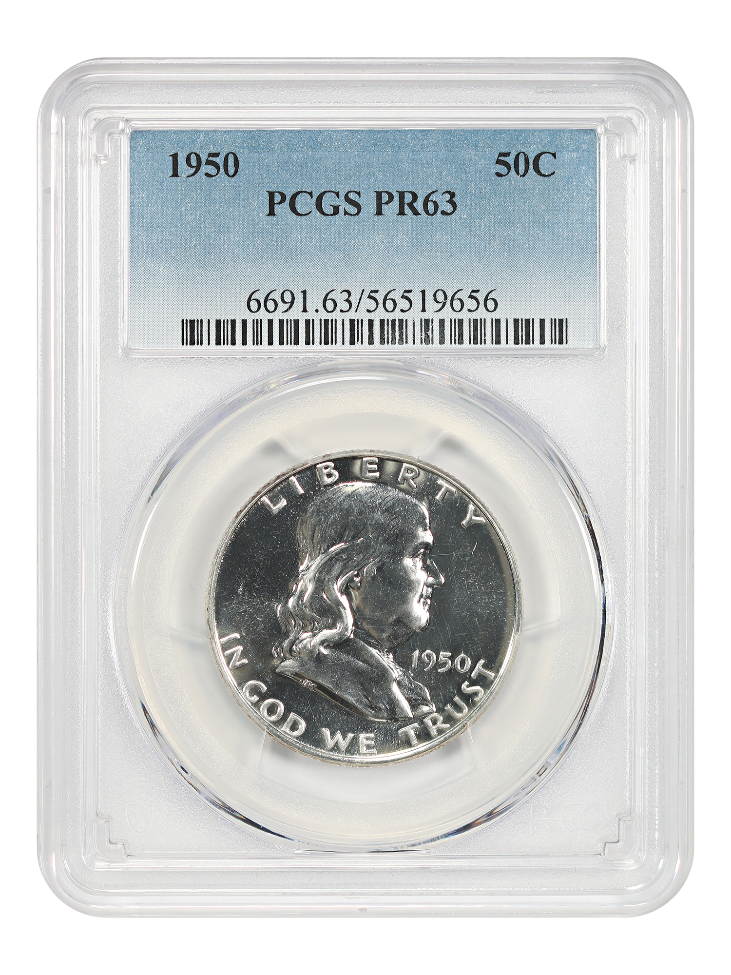 1950 50C PCGS PR63
