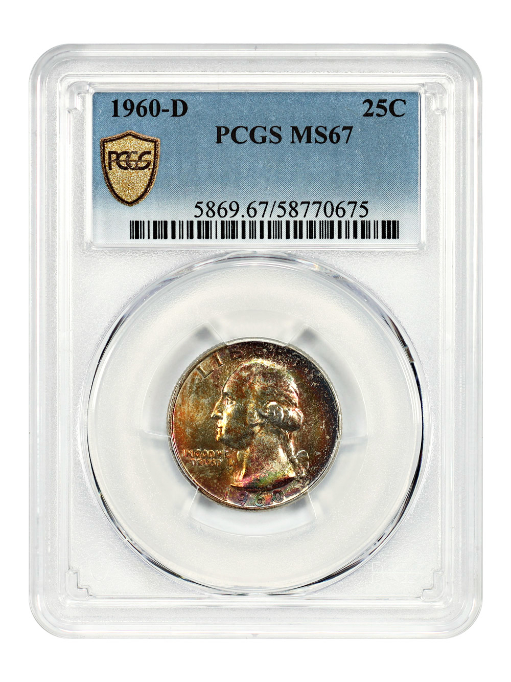 1960-D 25C PCGS MS67