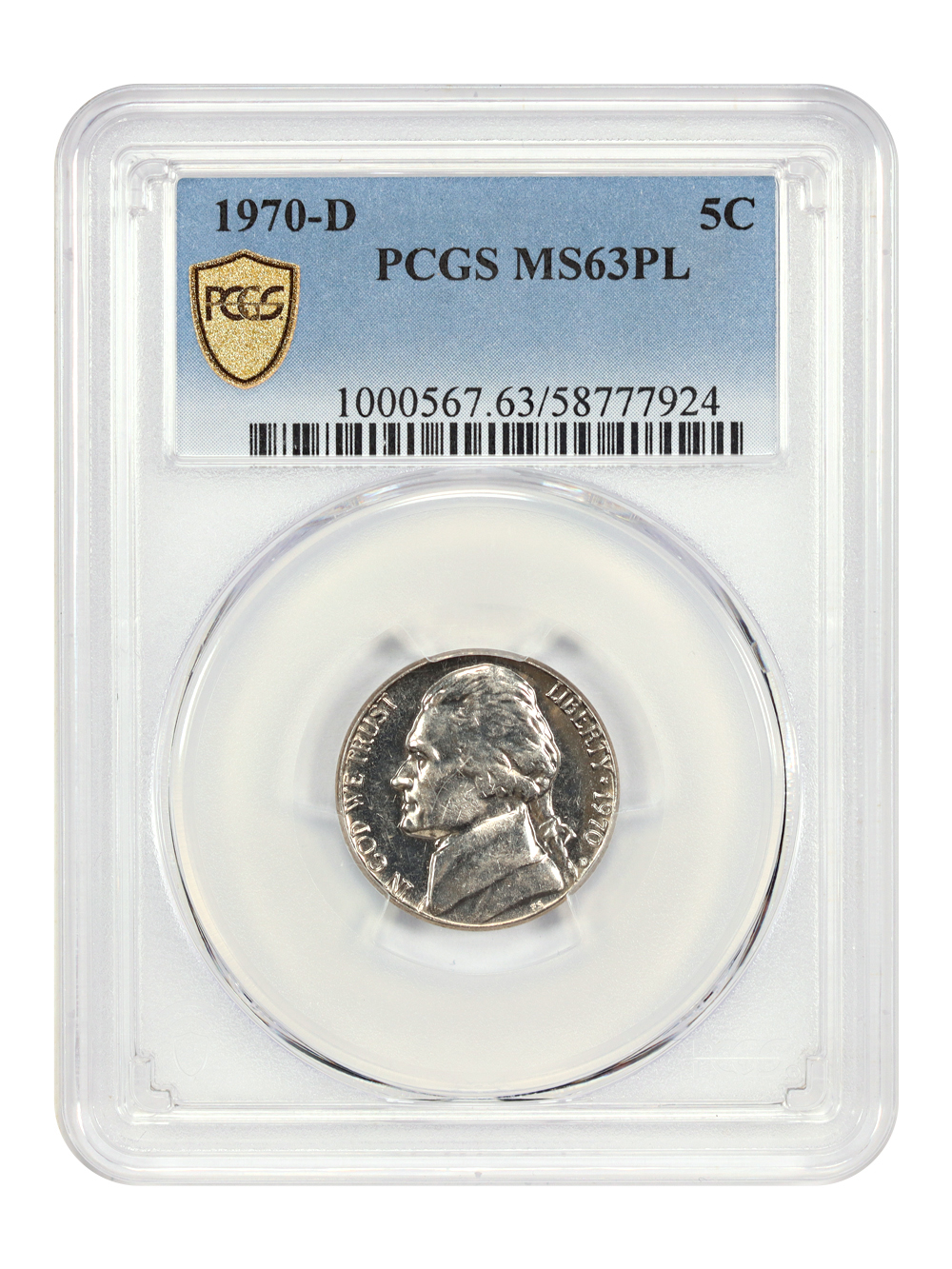 1970-D 5C PCGS MS63PL