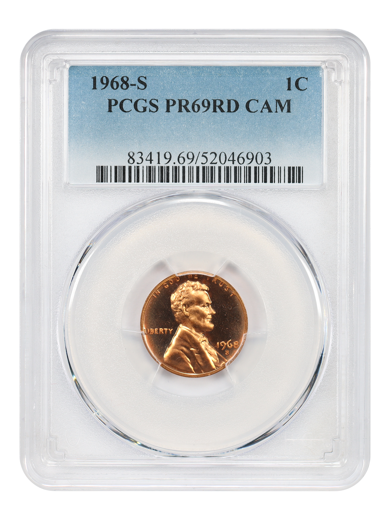 1968-S 1C, CAM