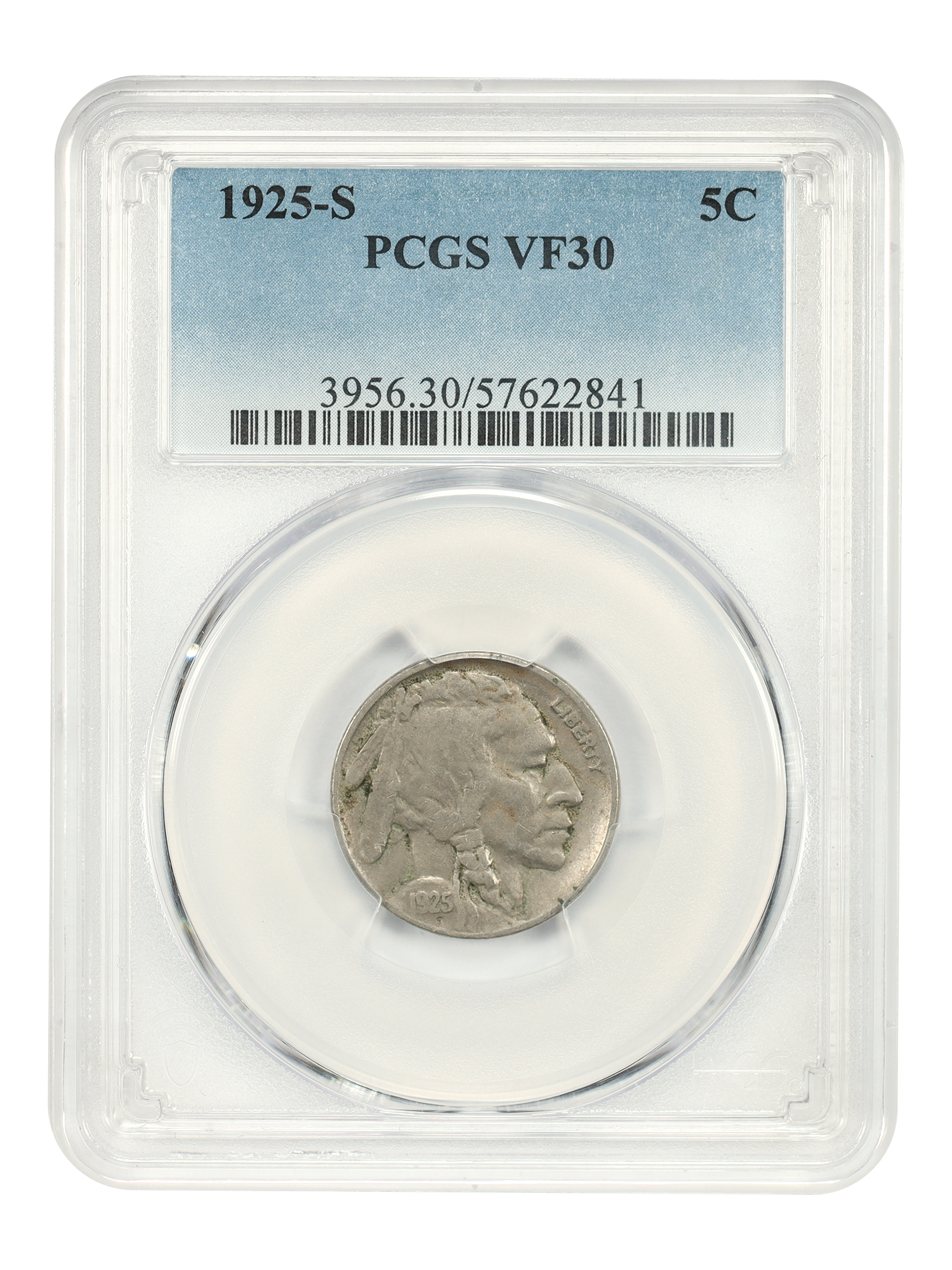 1925-S 5C PCGS VF30