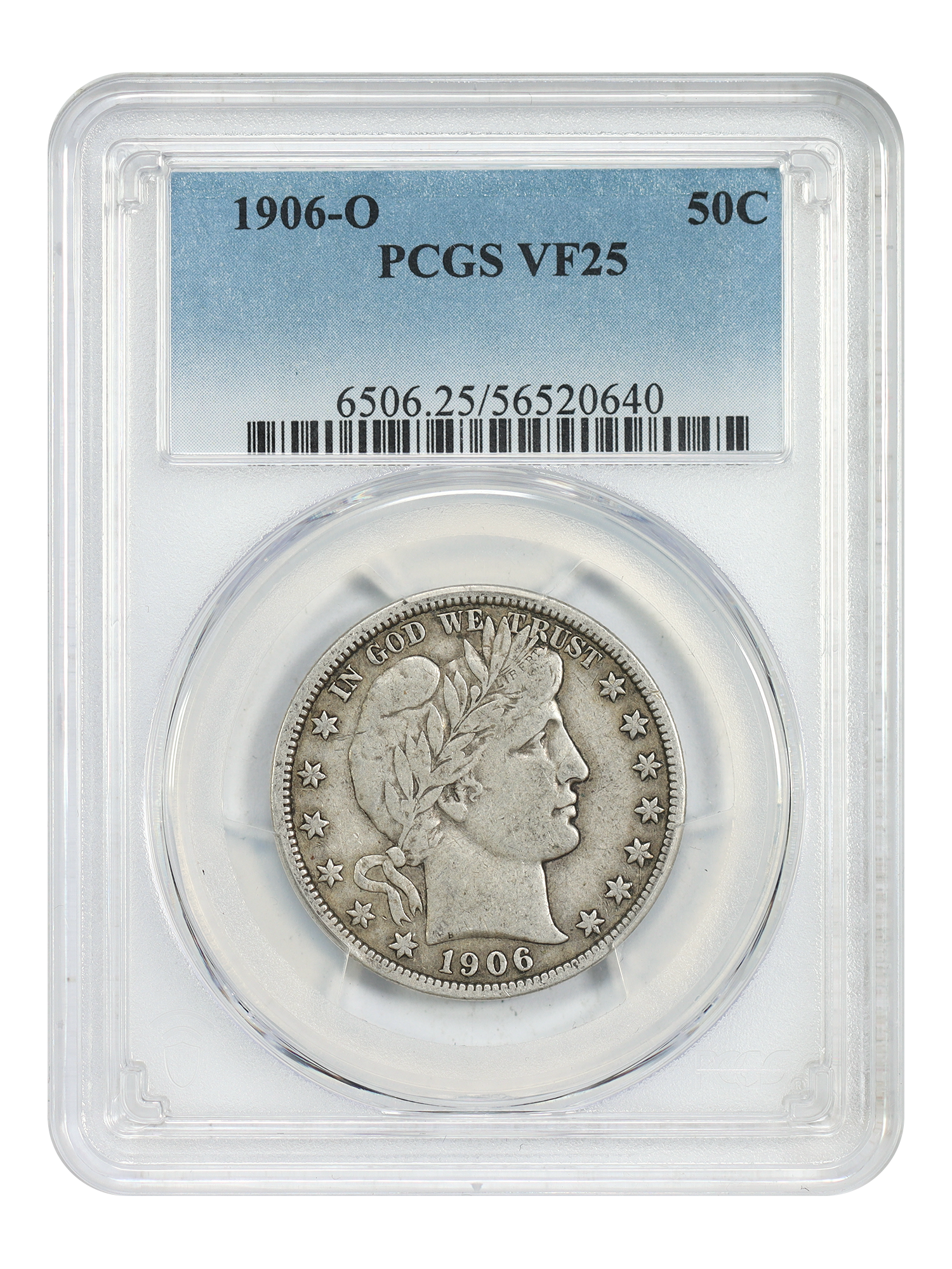 1906-O 50C PCGS VF25