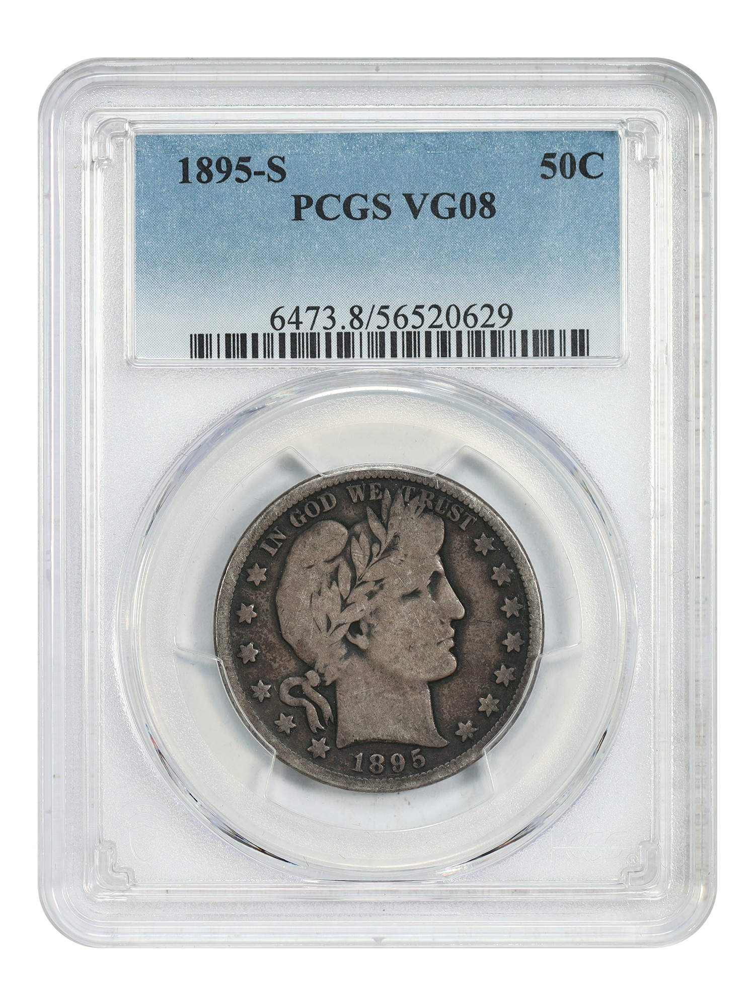 1895-S 50C PCGS VG08