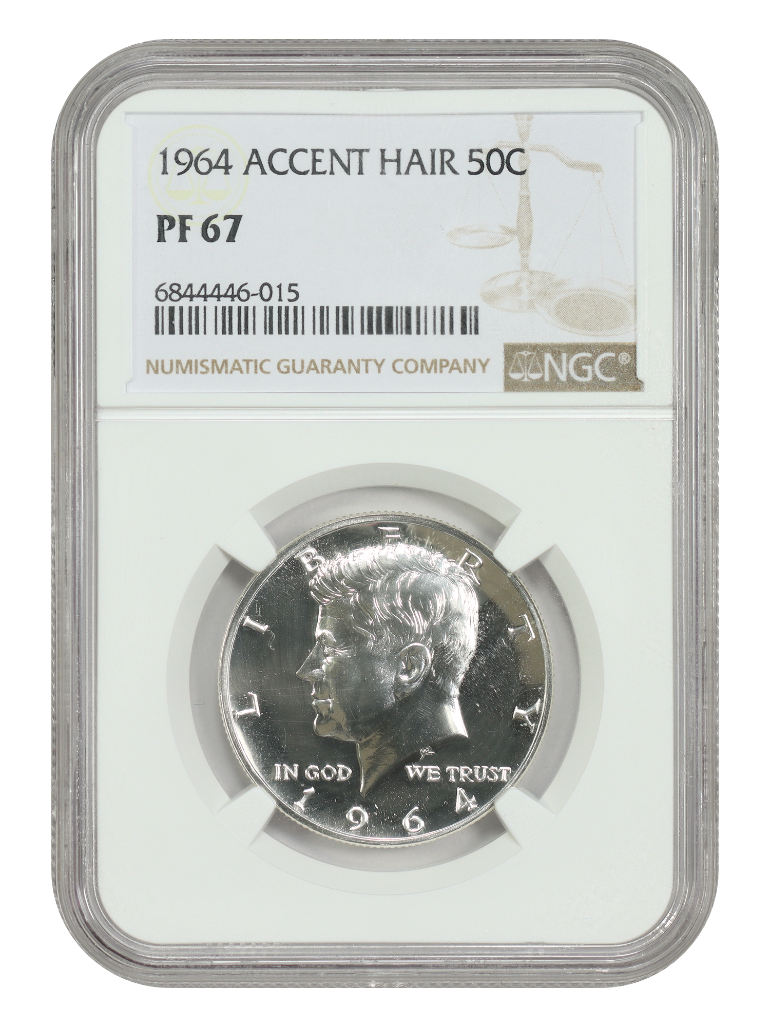 1964 50C NGC PR67 (Accented Hair)