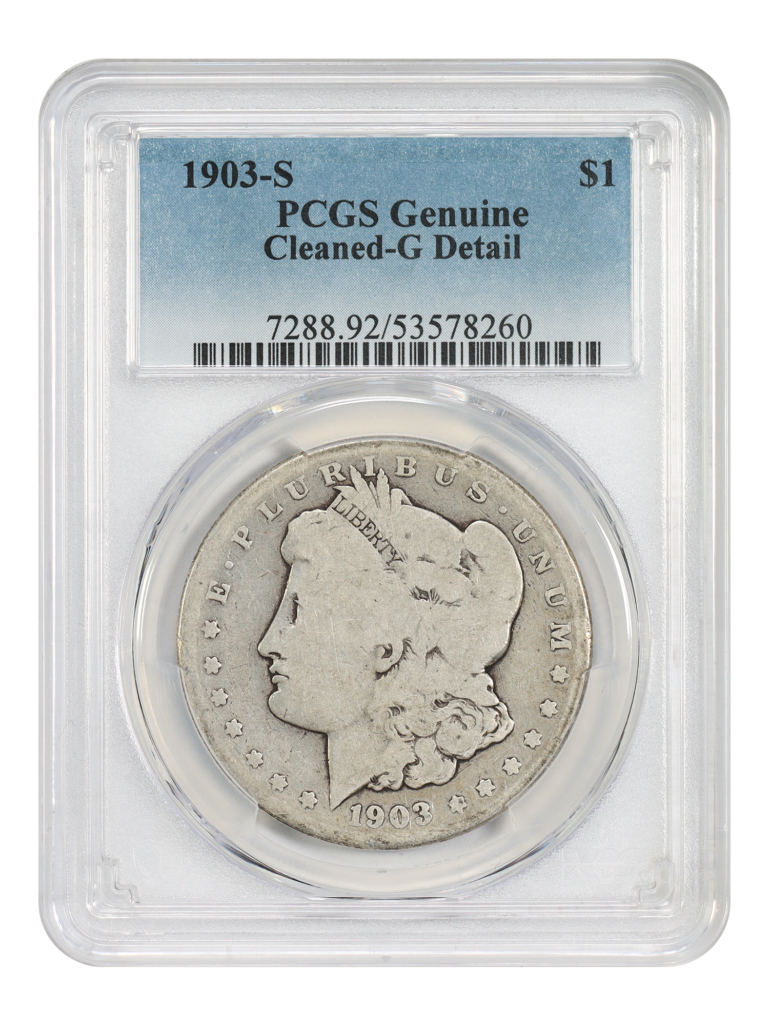 1903-S $1 PCGS Good Details (Cleaned)