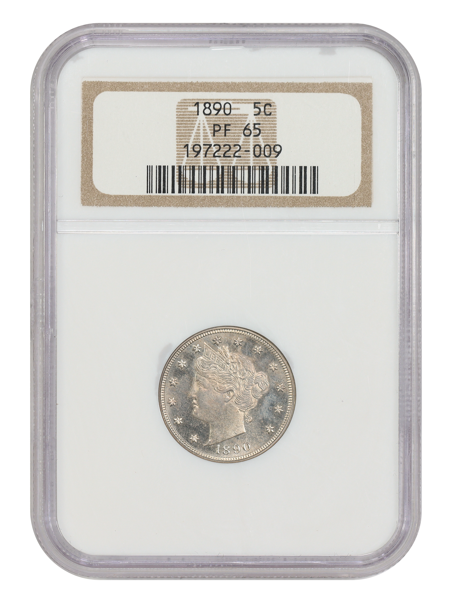 1890 5C NGC PR65