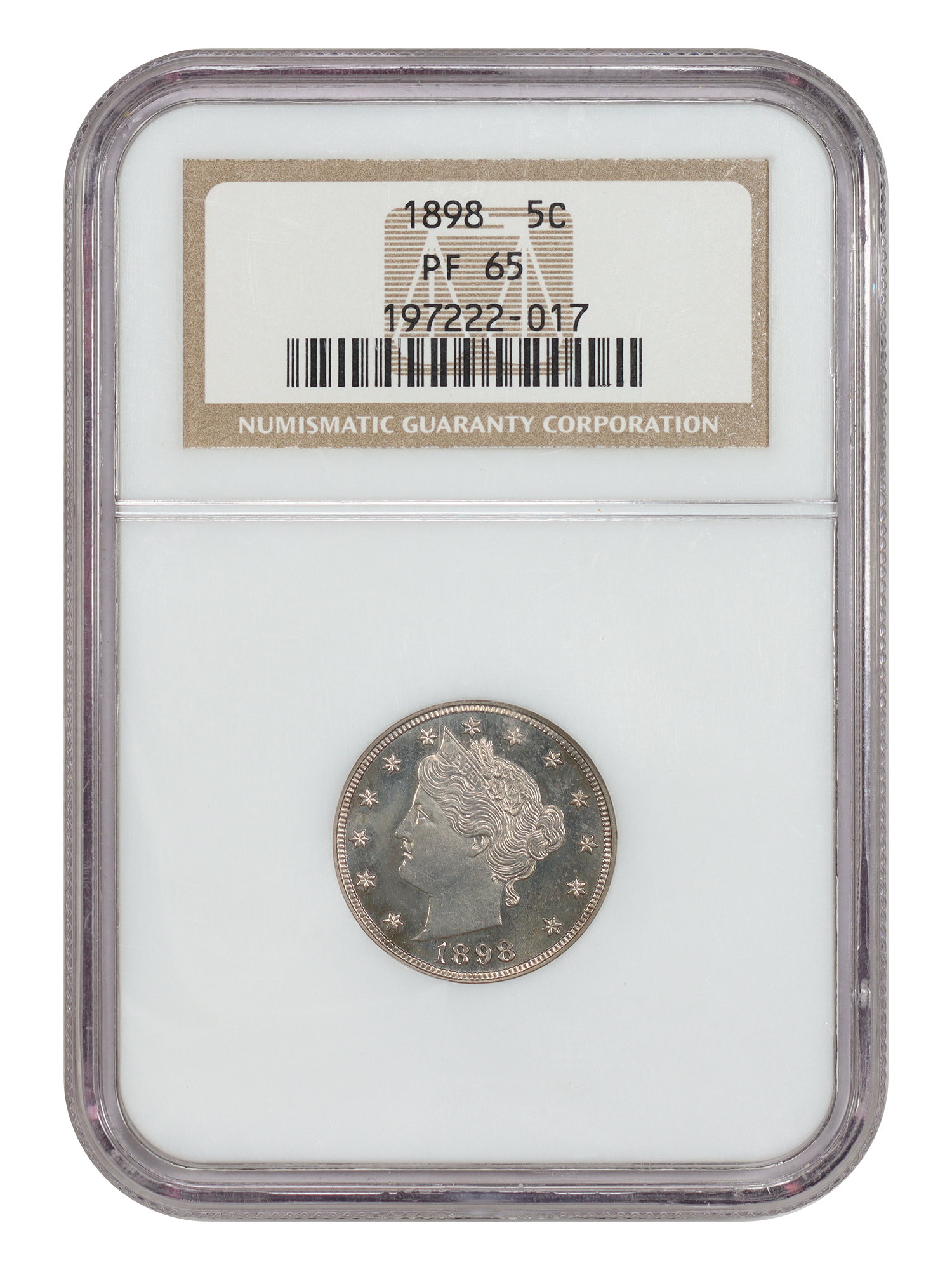 1898 5C NGC PR65
