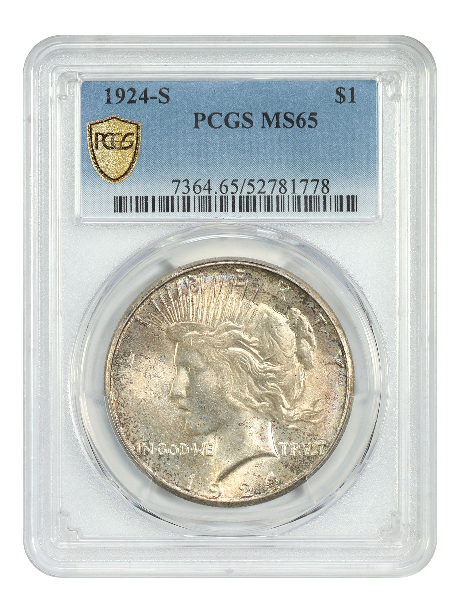 1924-S $1 PCGS MS65