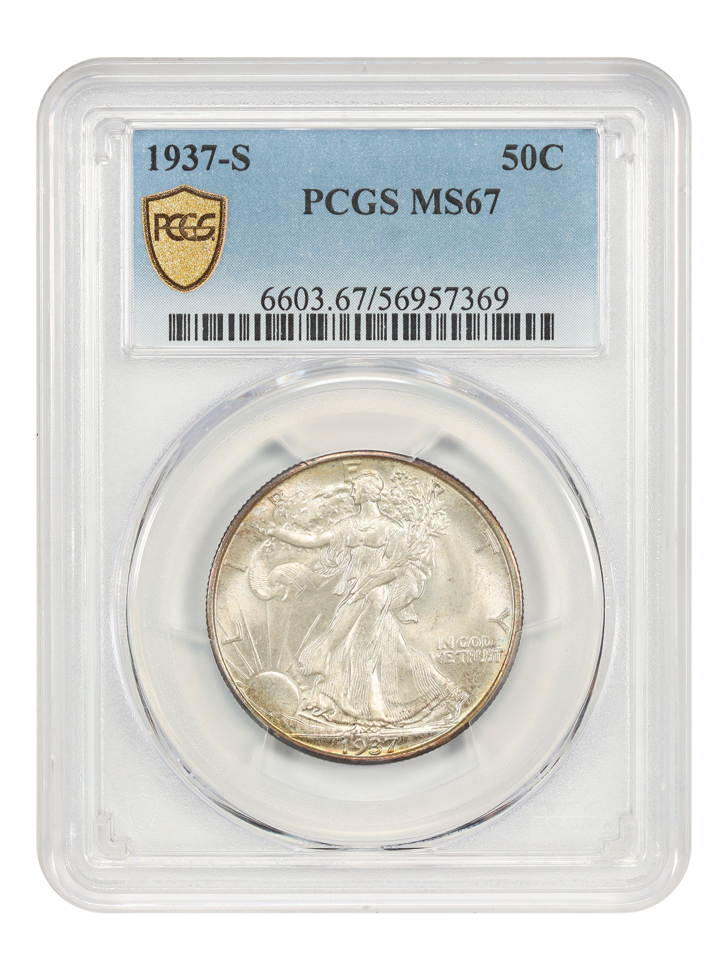1937-S 50C PCGS MS67