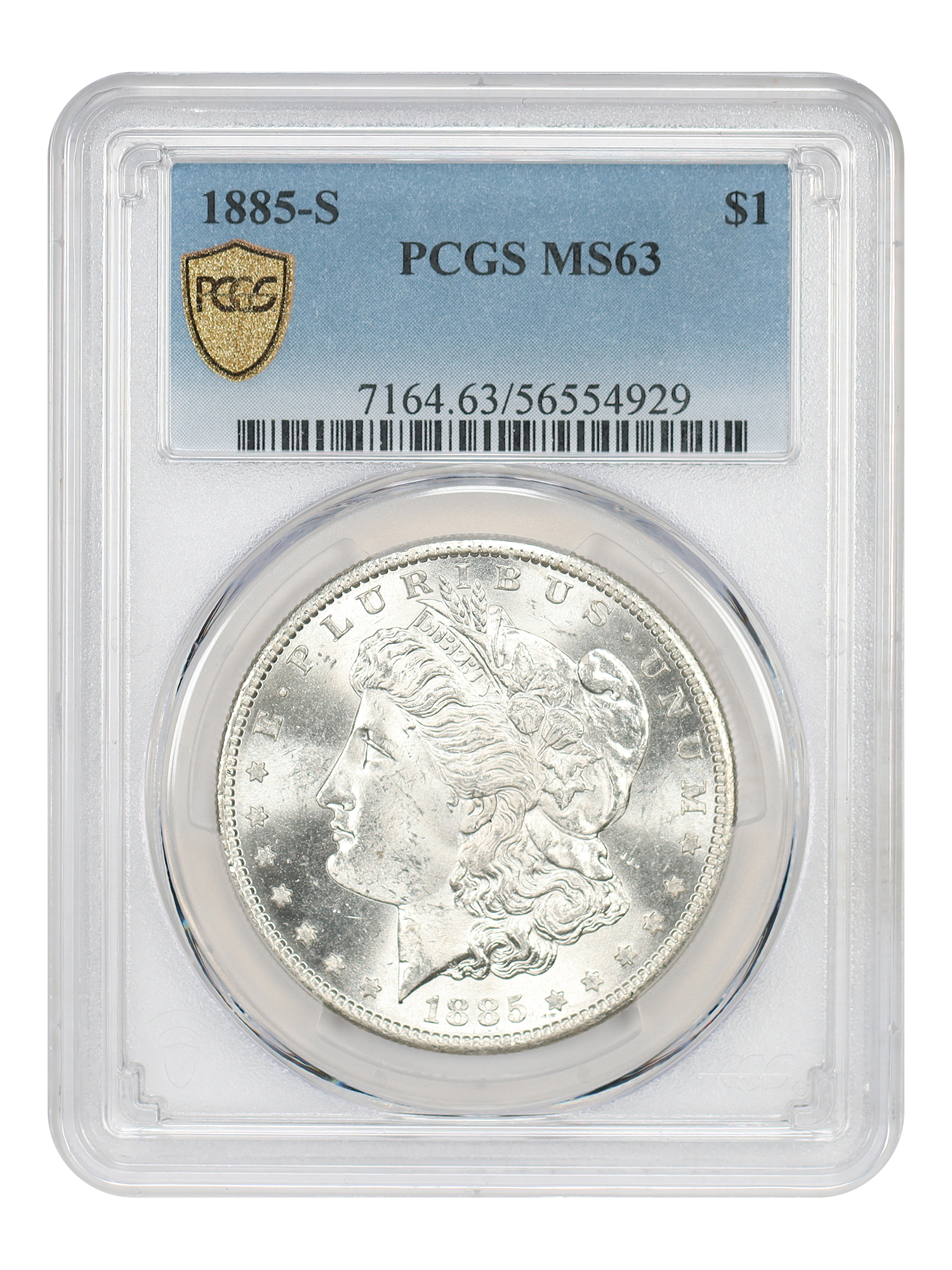1885-S $1 PCGS MS63