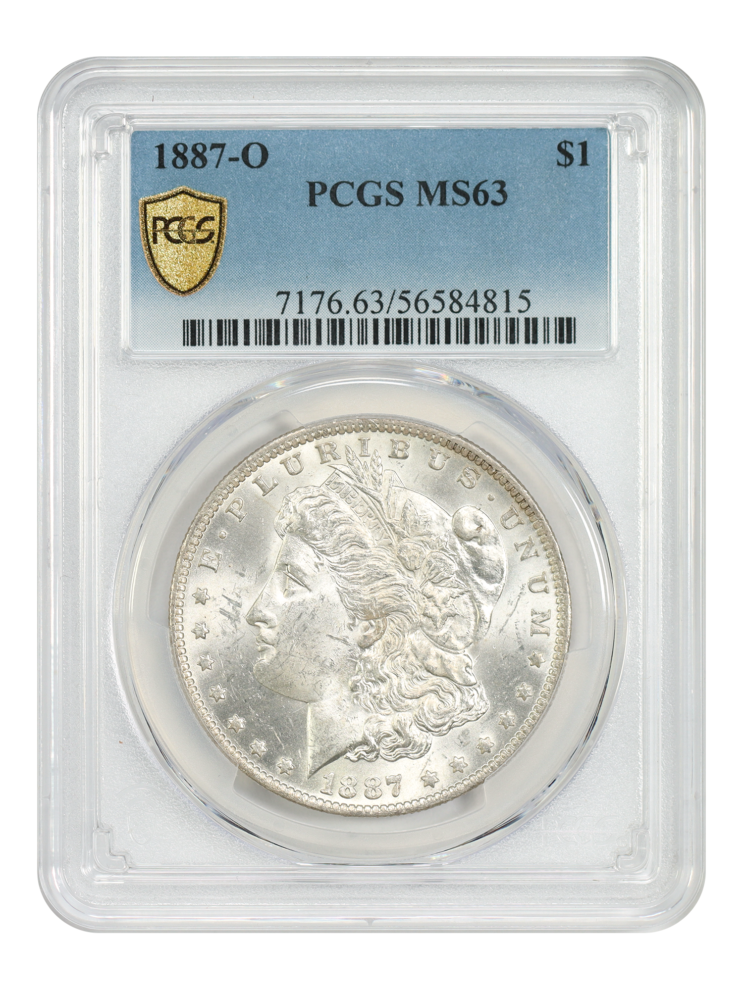 1887-O $1 PCGS MS63