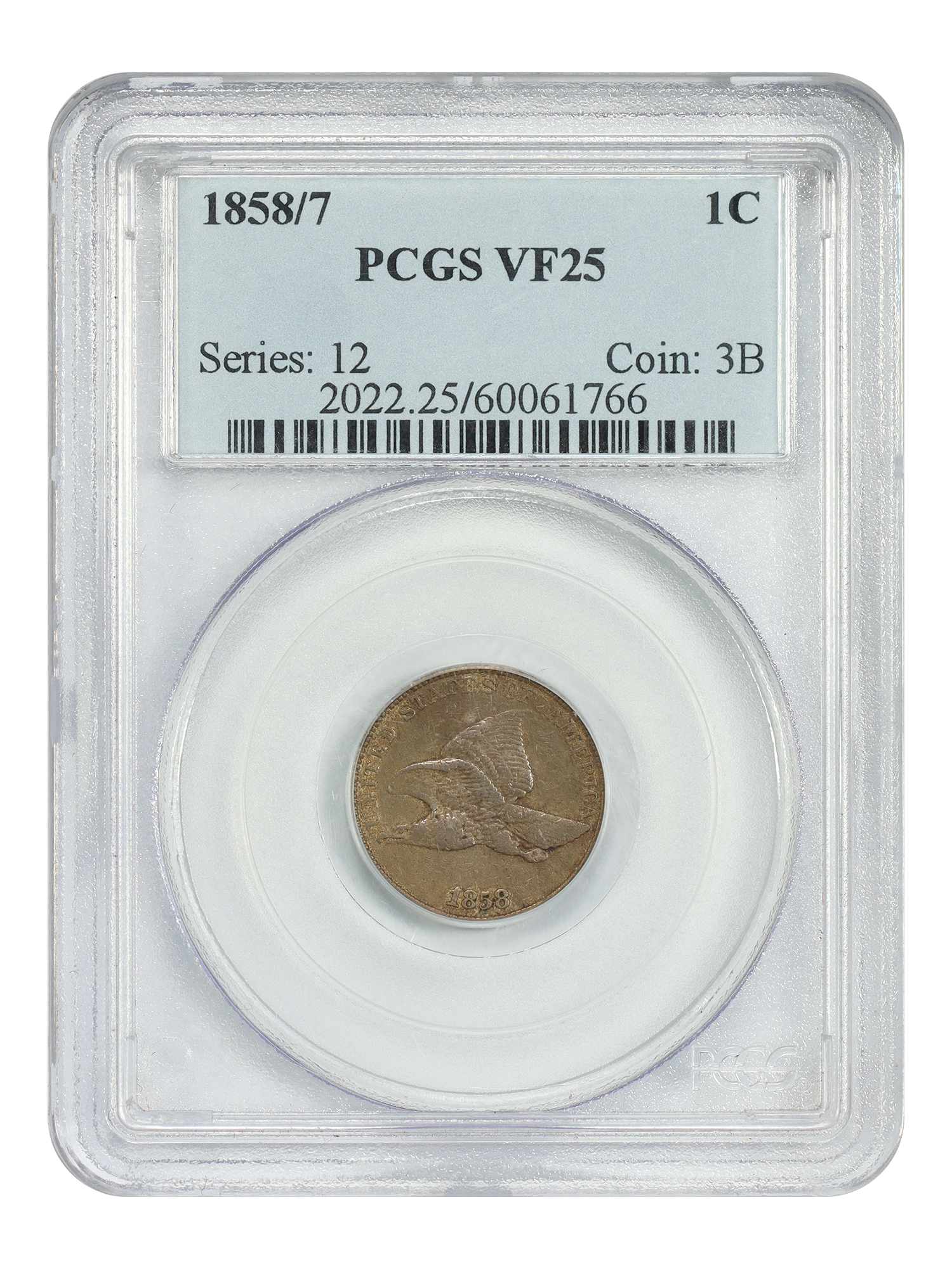 1858/7 1C Strong