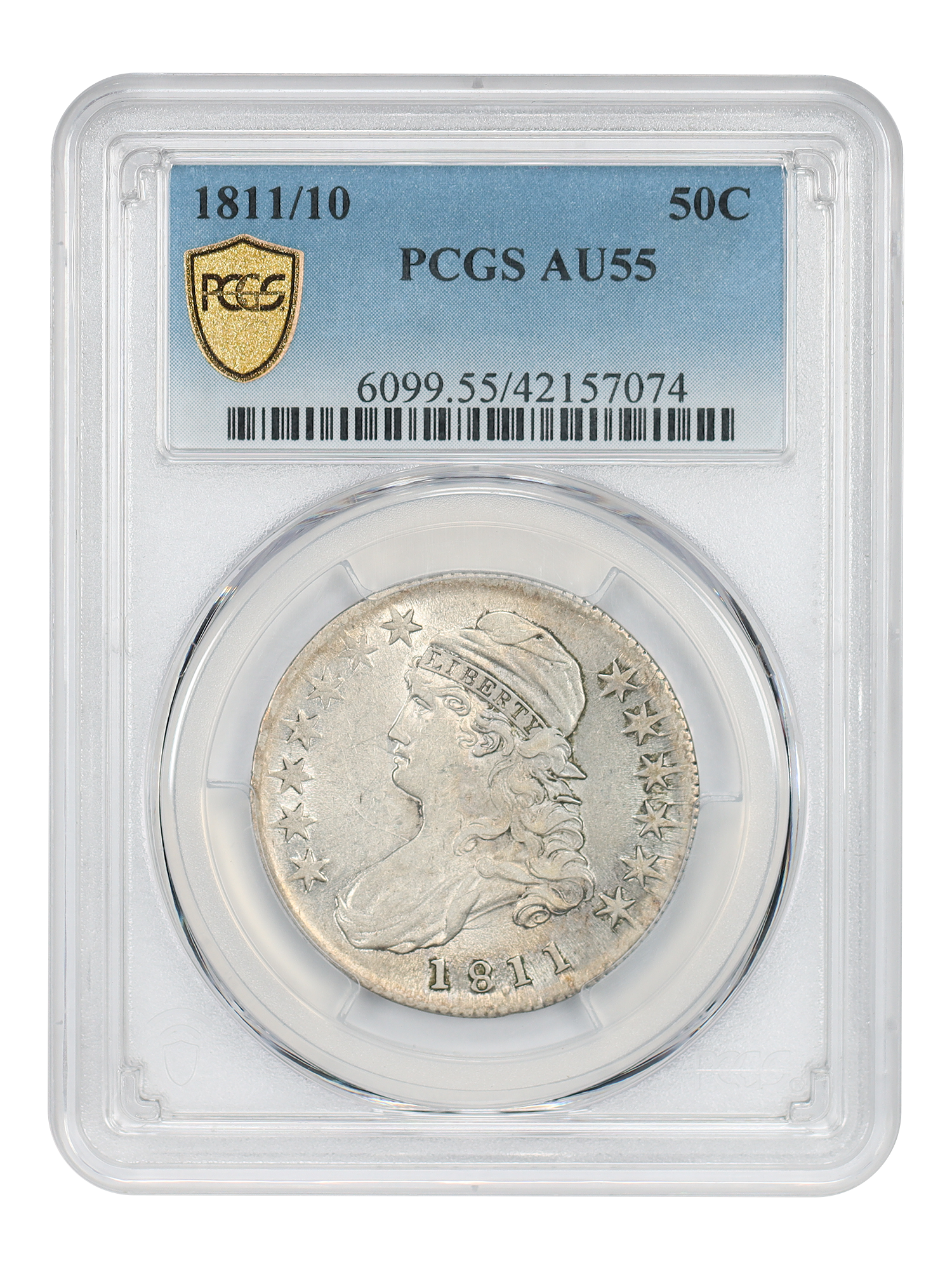 1811/10 50C PCGS AU55