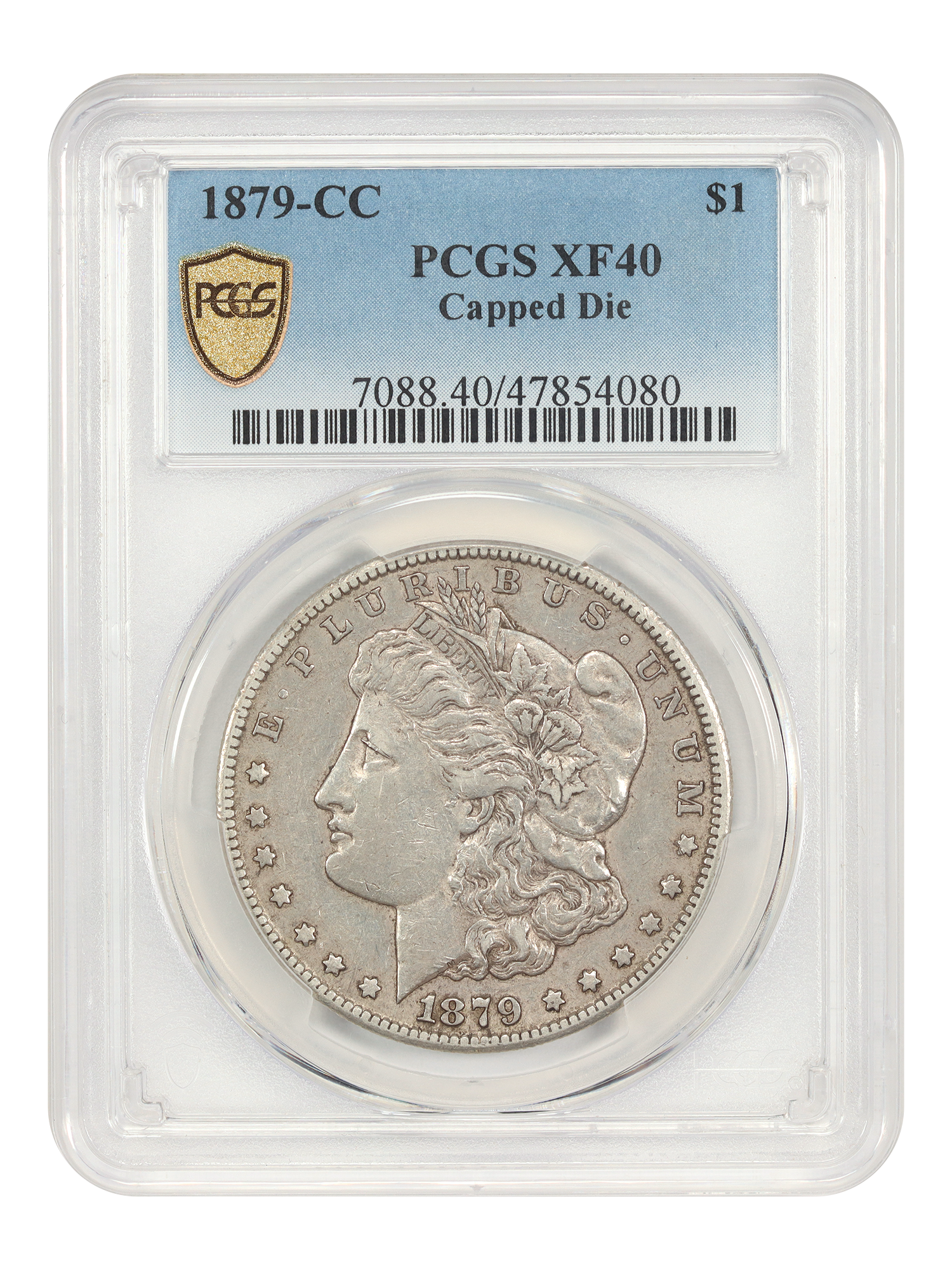 1879-CC $1 PCGS XF40 (Capped Die)