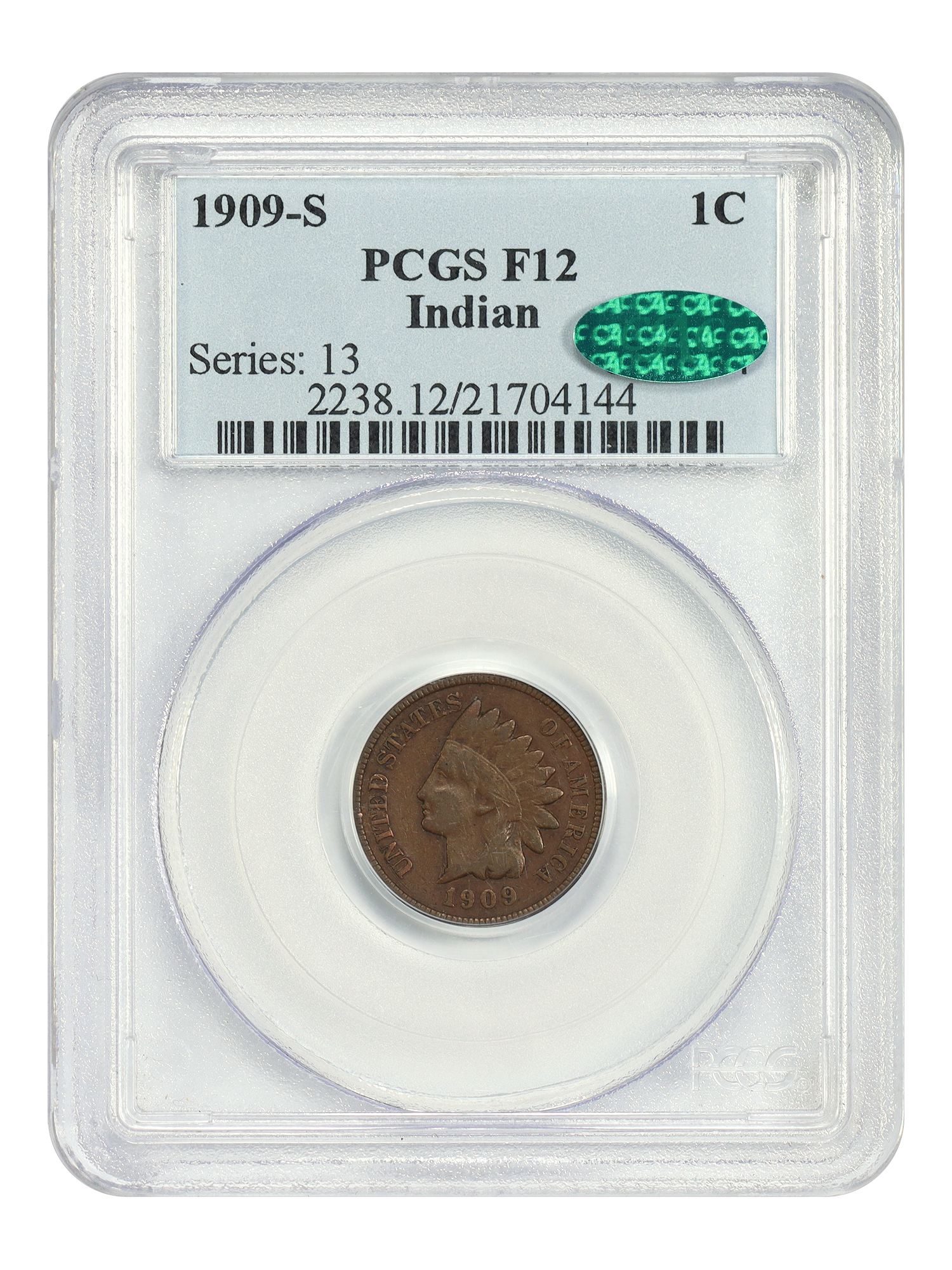 1909-S 1C Indian, BN