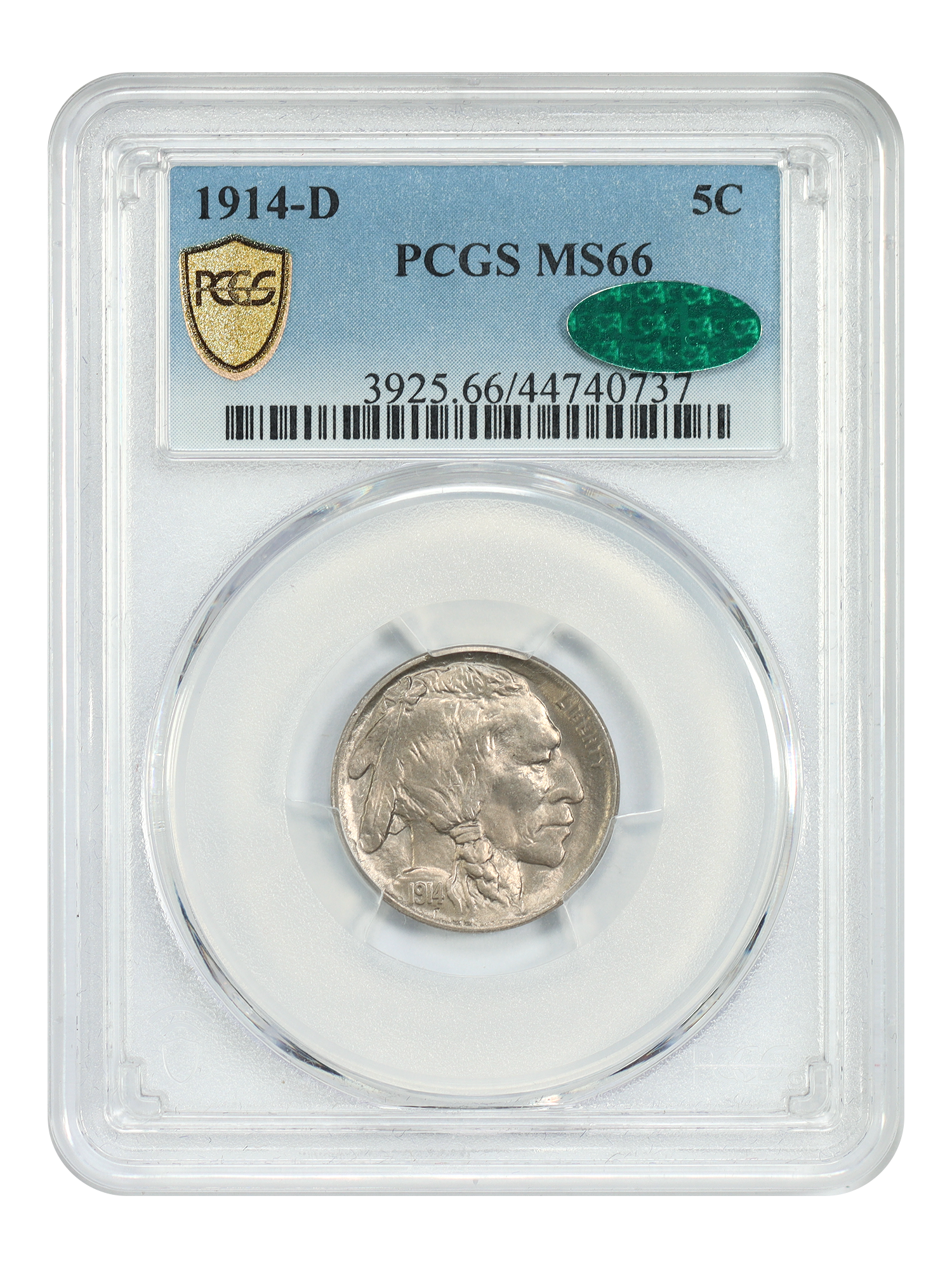1914-D 5C PCGS/CAC MS66
