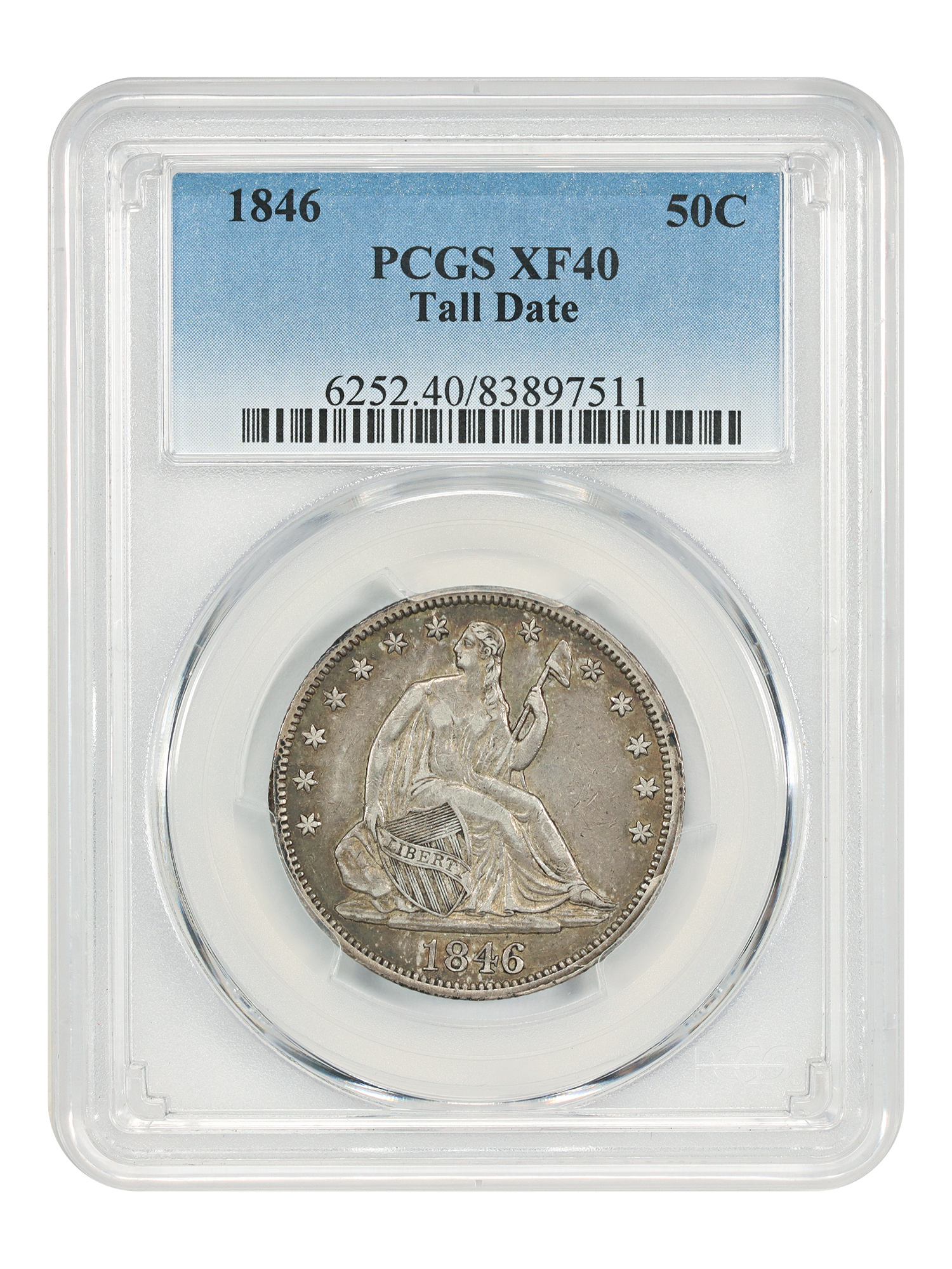 1846 50C Tall Date